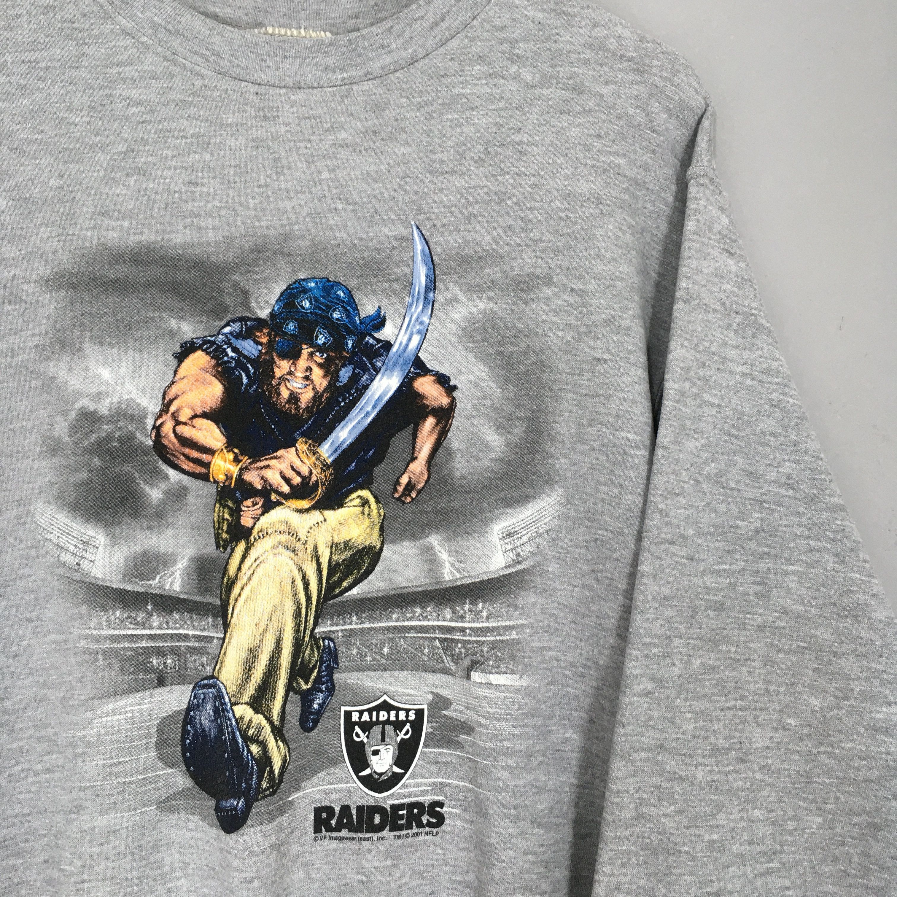 NFL × Vintage RARE Vintage Y2K Los Angeles Raiders NFL Sweatshirt Small Size US S / EU 44-46 / 1 - 2 Thumbnail