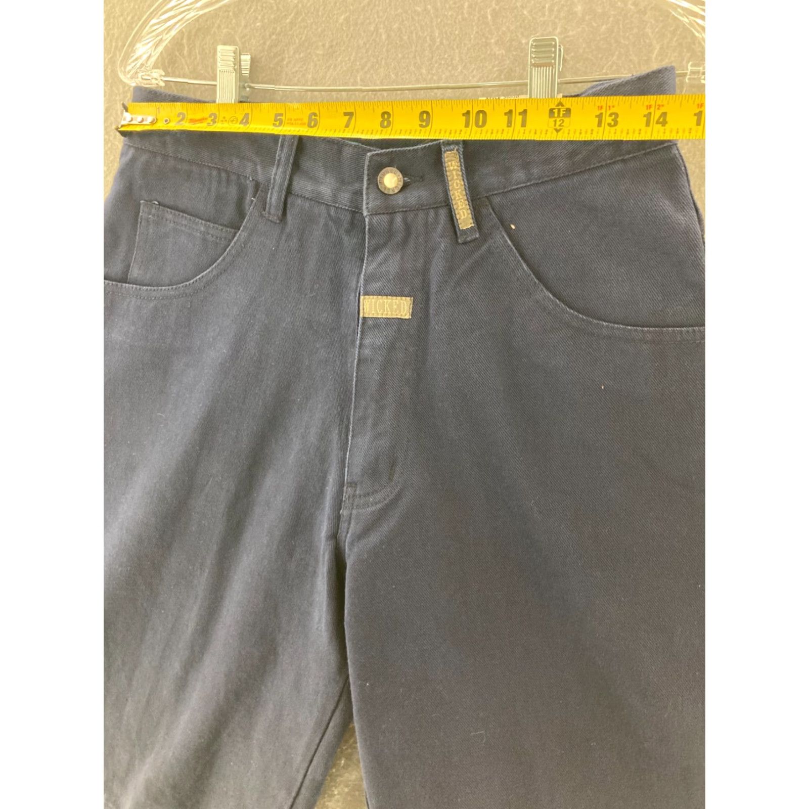 Vintage VINTAGE Wicked Shorts Mens Bermuda Denim 31 Blue Cotton Hip Hop 90s Casual Baggy Deadstock NWT Size US 29 - 2 Thumbnail