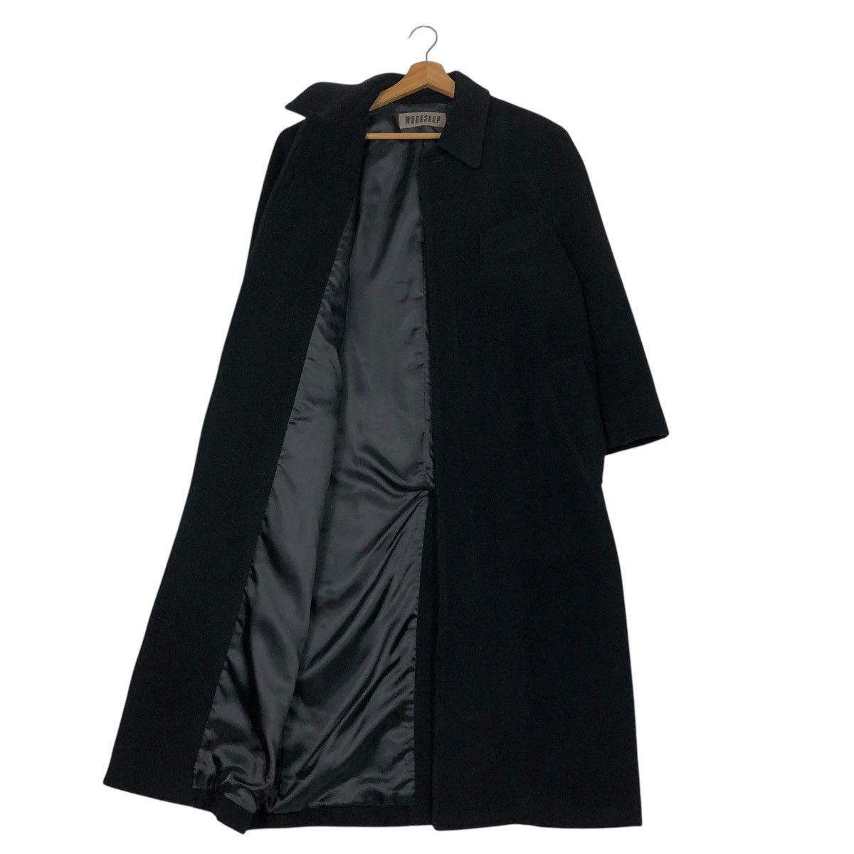 Yohji Yamamoto 🔥VINTAGE WOOL LONG JACKET WORKSHOP YOHJI YAMAMOTO RICH BLACK Size US M / EU 48-50 / 2 - 13 Thumbnail