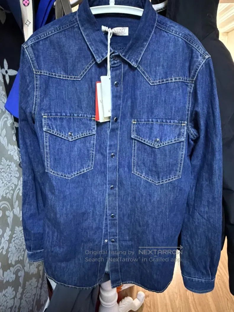 Valentino Valentino Denim shirt Size US L / EU 52-54 / 3 - 1 Thumbnail
