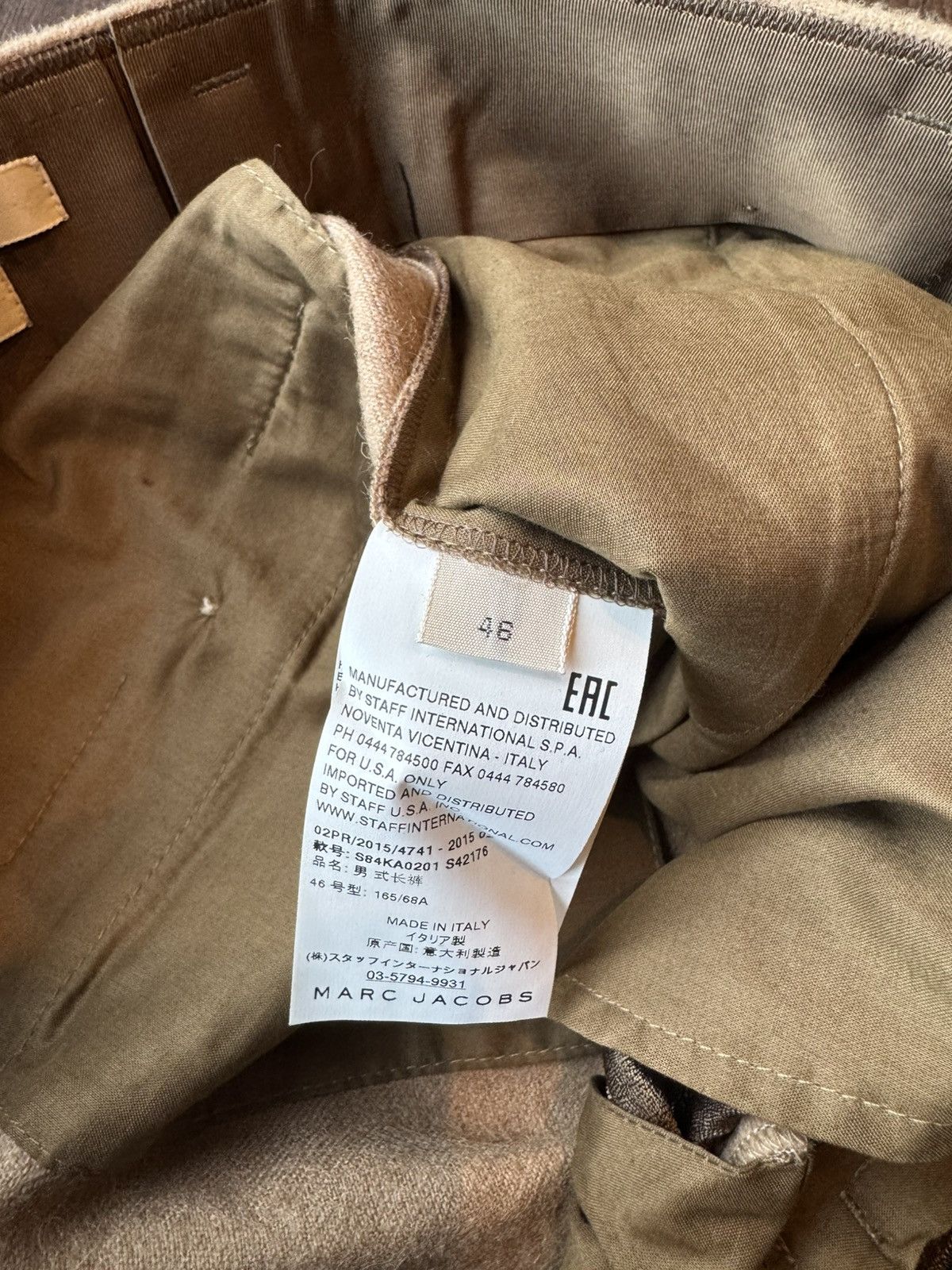 Marc Jacobs Men’s Marc Jacobs Camel Pants Size US 30 / EU 46 - 11 Thumbnail