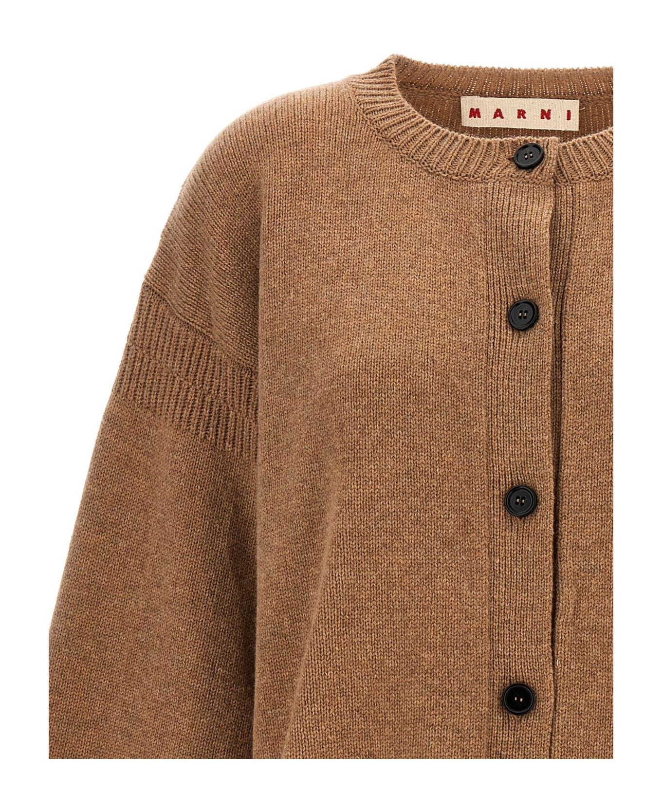 Marni o1y1125 Cardigan in Camel Size XS / US 0-2 / IT 36-38 - 3 Thumbnail