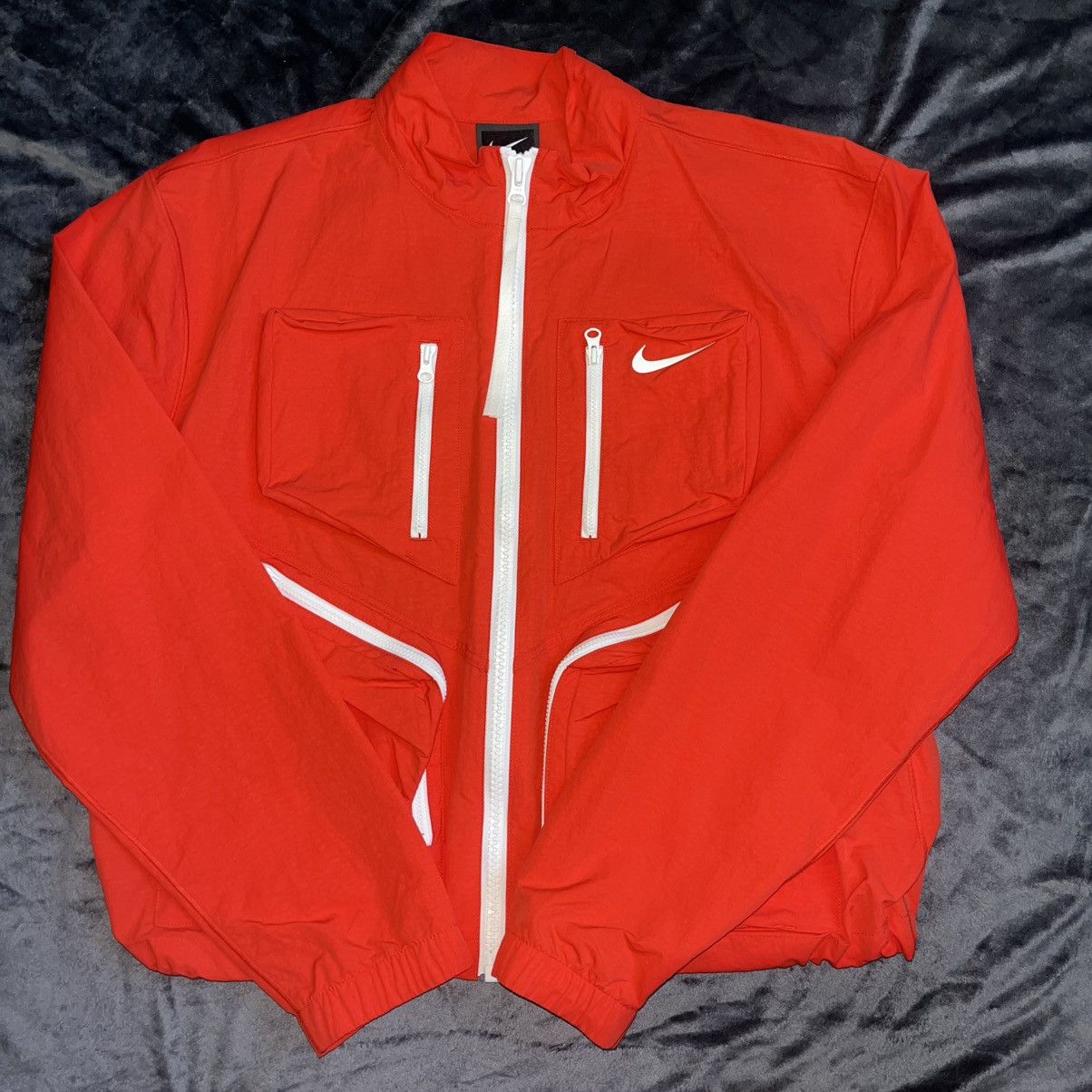 Nike Nike Womens Sportswear Tech Pack Jacket Red/Orange Size M / US 6-8 / IT 42-44 - 1 Thumbnail