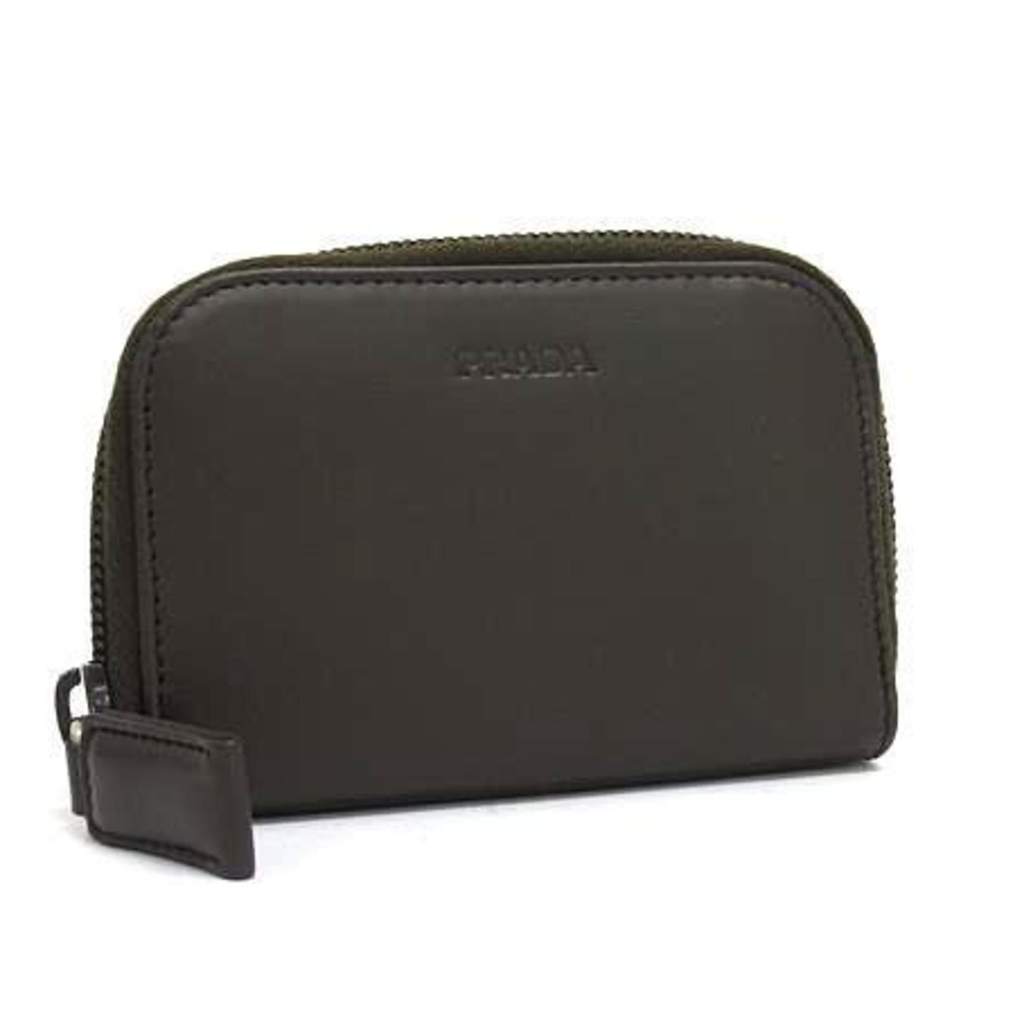 Prada PRADA Dark Brown Leather Key Case, 6-Ring Round, for Men and Women Size ONE SIZE - 1 Thumbnail