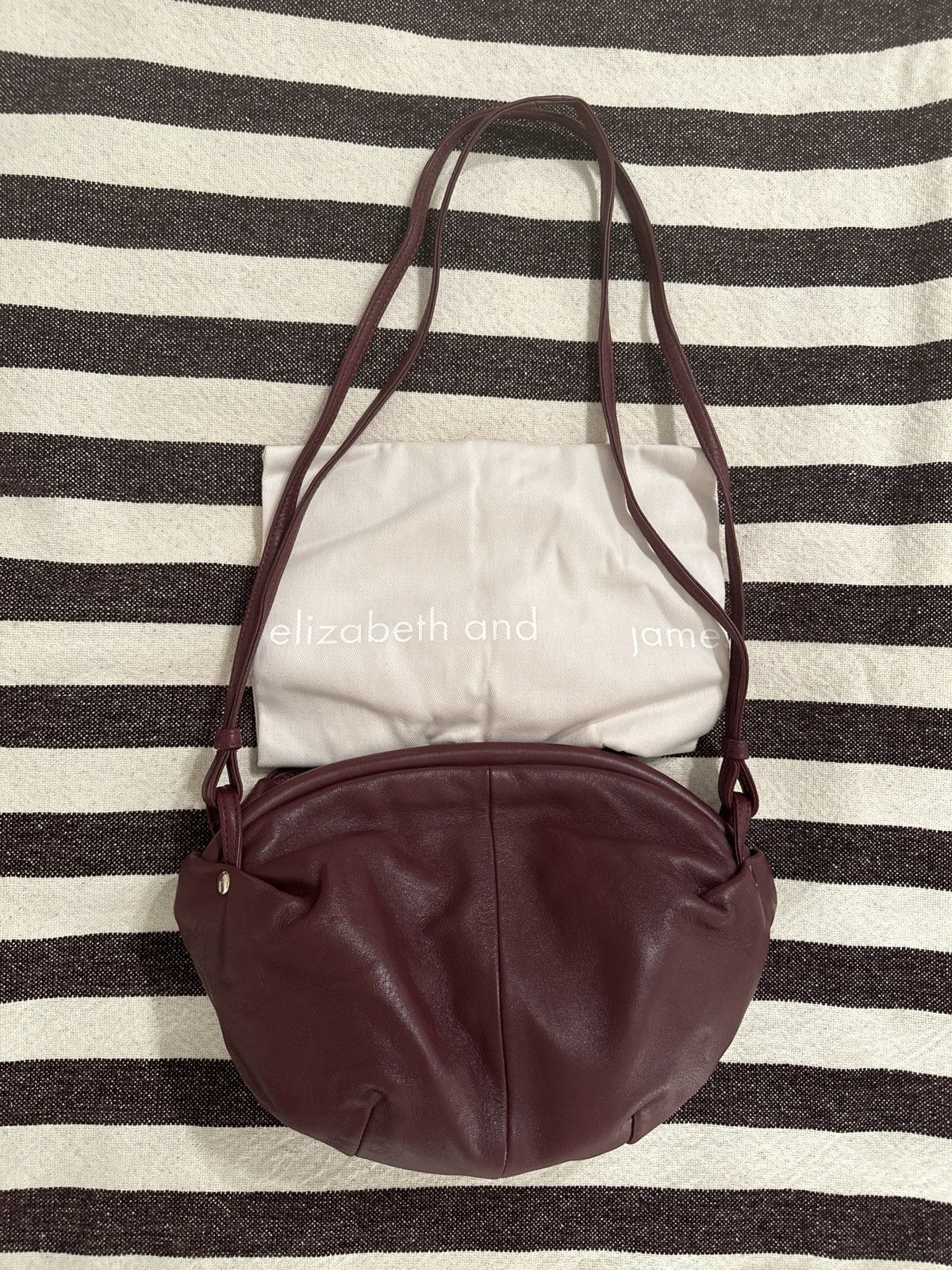 Elizabeth and James Elizabeth and James Burgundy Leather Bag Size ONE SIZE - 1 Thumbnail