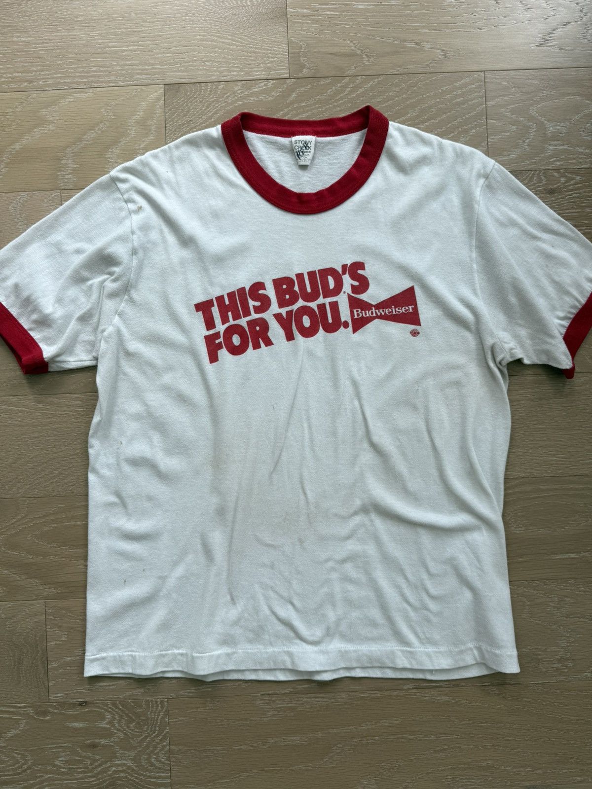 Budweiser Vintage Budweiser Bud promo shirt Size US XL / EU 56 / 4 - 1 Thumbnail