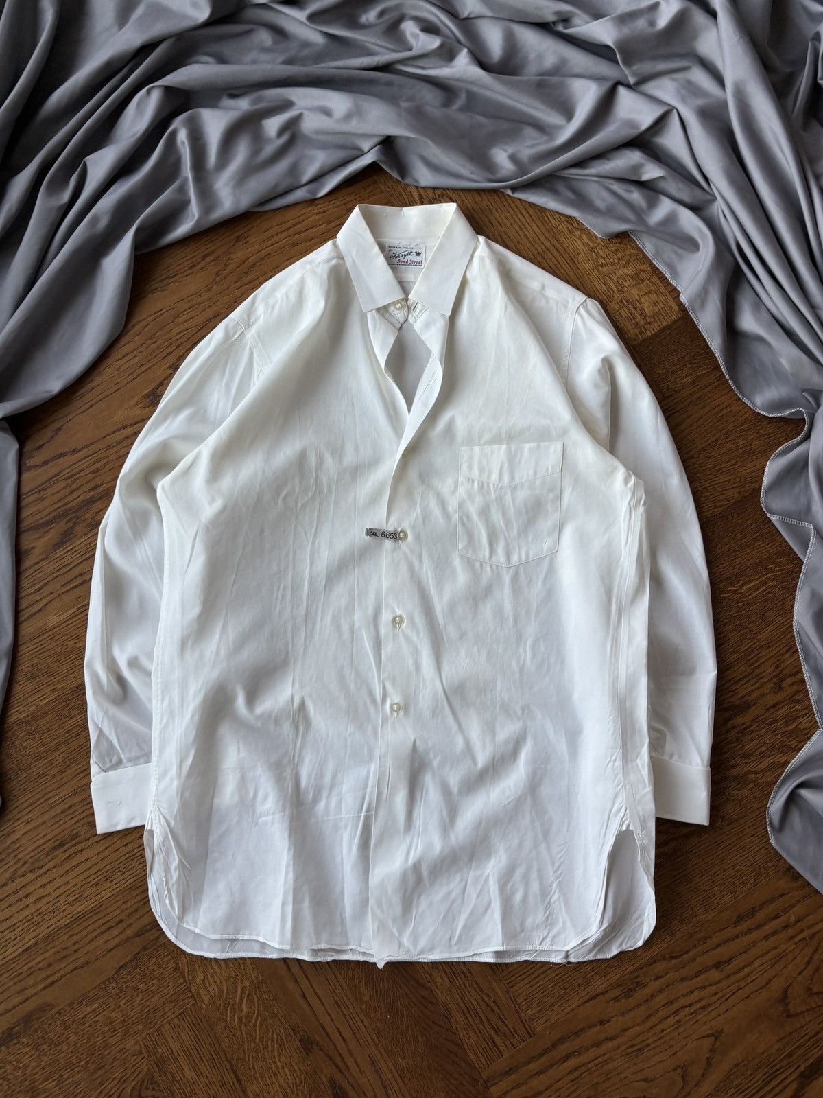 Vintage Dress Shirt Forsyth Bond Street England Broadcloth