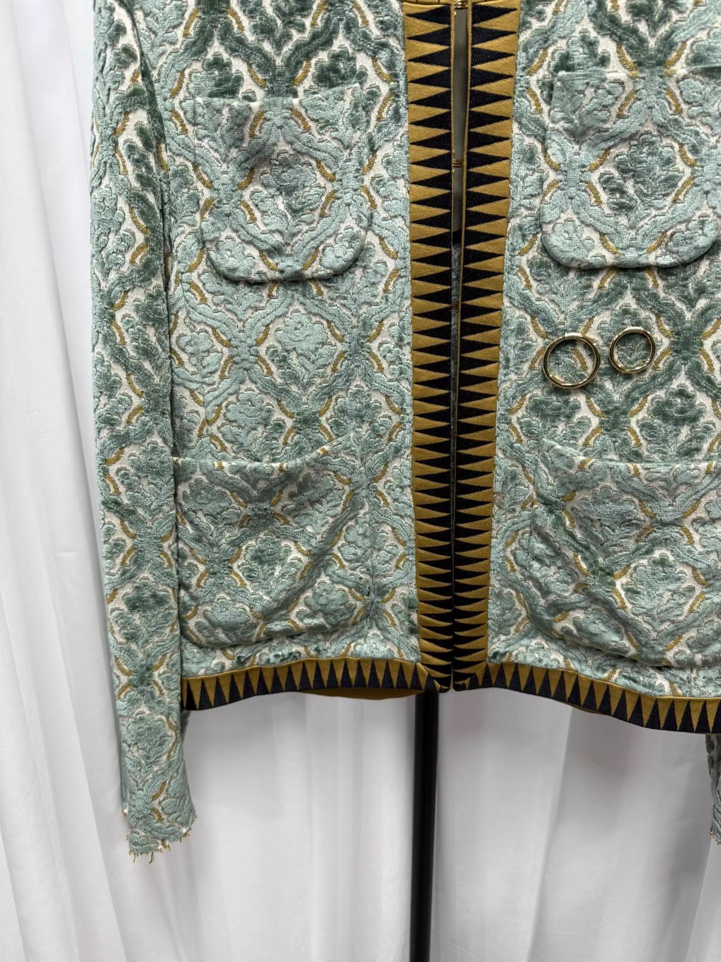 Undercover UNDERCOVER Velvet Jacquard Jagged Jacket K20 Size XS / US 0-2 / IT 36-38 - 4 Thumbnail