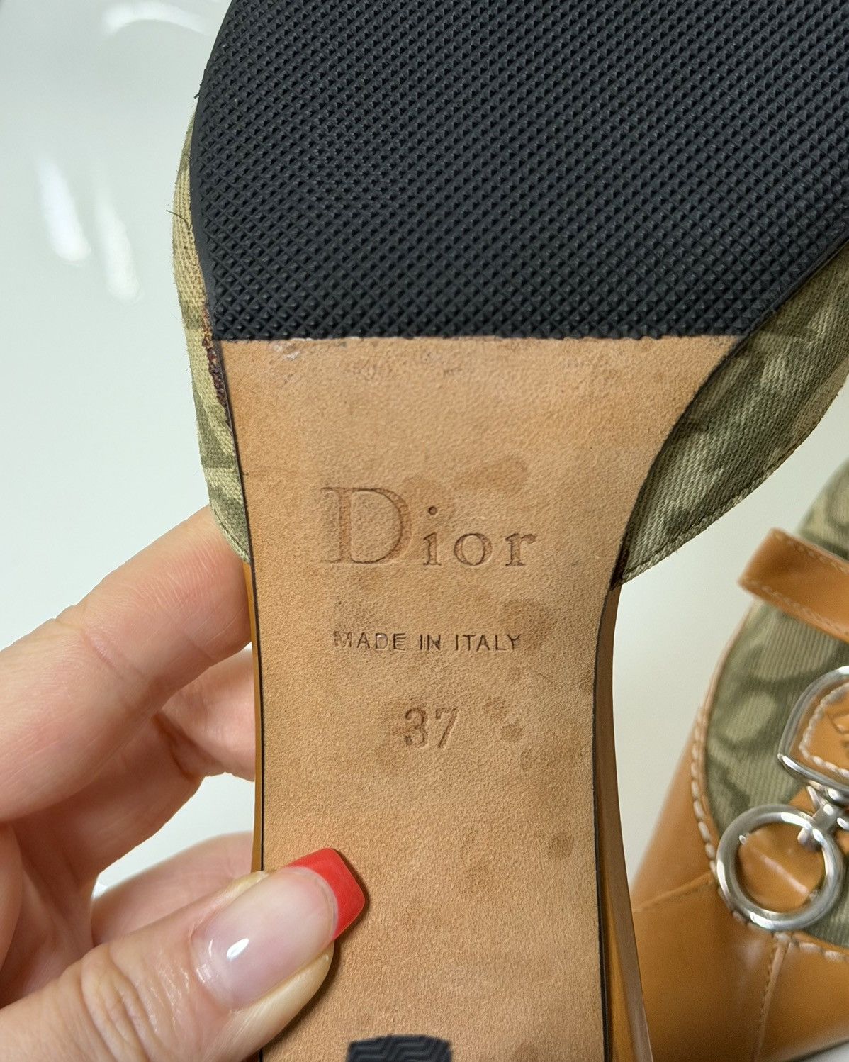Dior CHRISTIAN DIOR F/W 2006 ‘Romantique’ Trotter Leather Mules Size US 7 / IT 37 - 8 Thumbnail