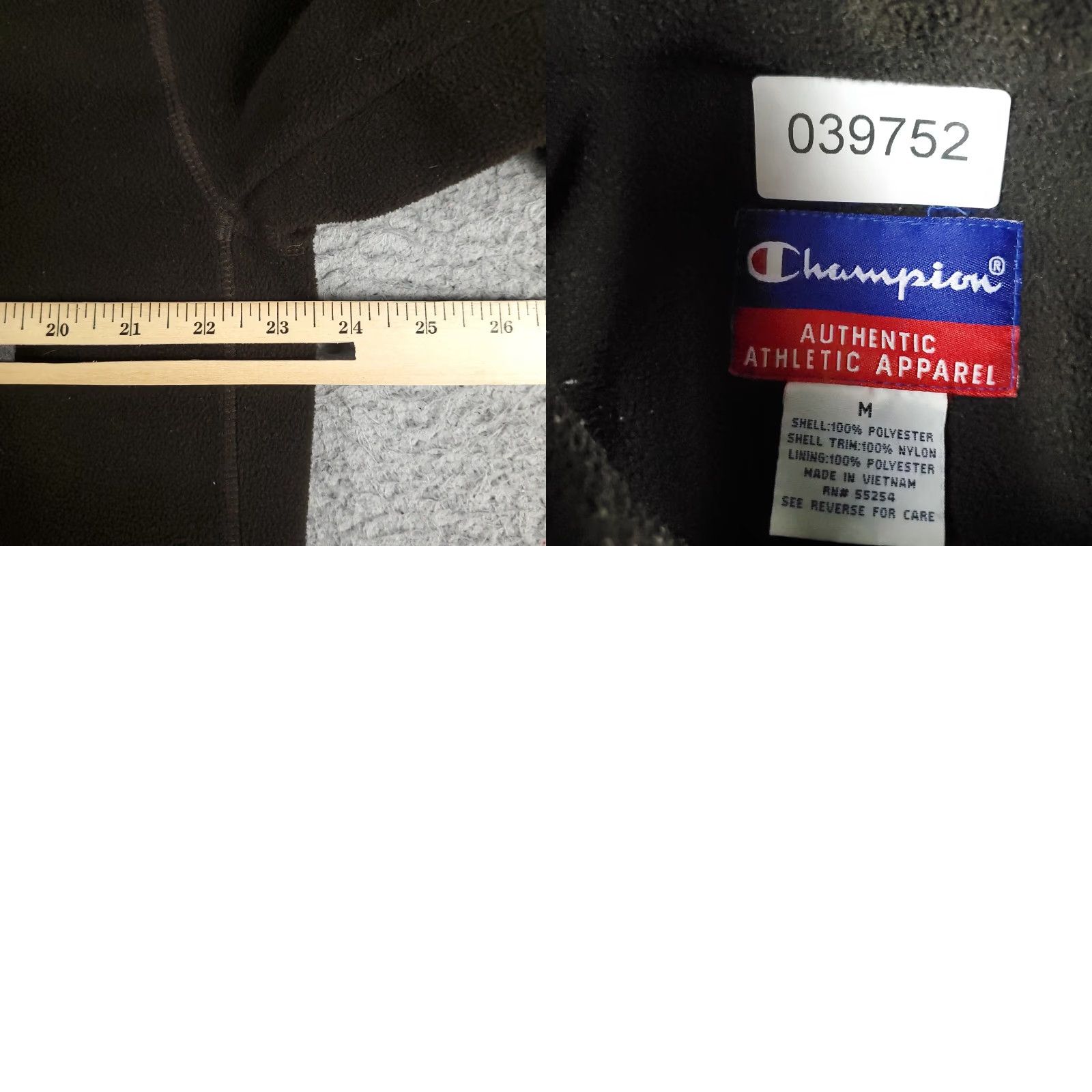 Champion Champion Jacket Mens Medium Brown Fleece Full Zip Up Winter Windbreaker Size US M / EU 48-50 / 2 - 8 Thumbnail
