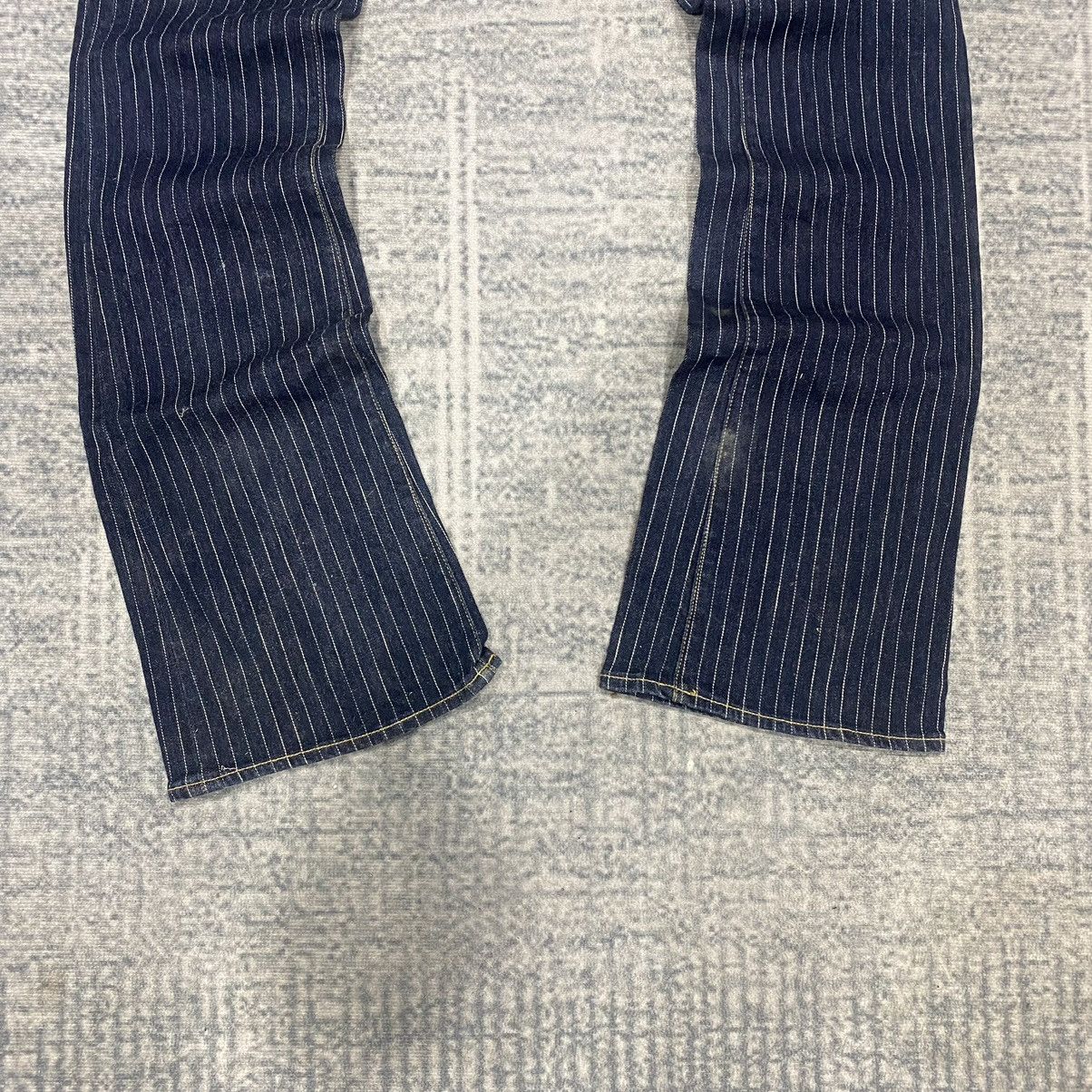 Hysteric Glamour Flare☠️Agave Nectar Striped Bootcut Jeans Vintage 90s Punk Size US 31 - 2 Thumbnail