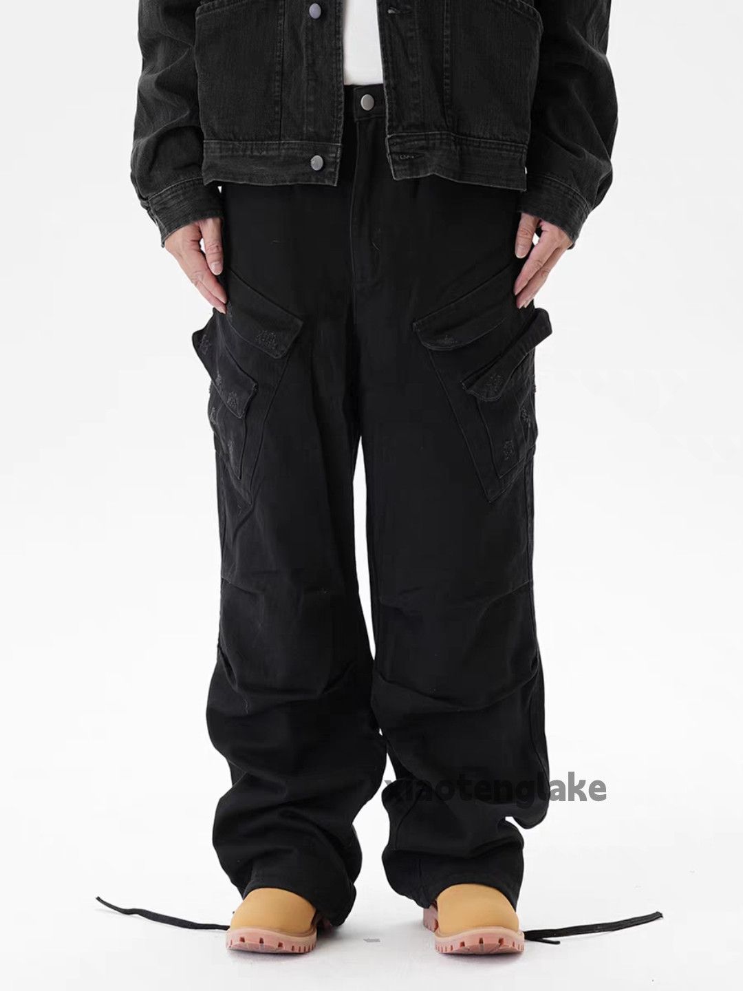 Vintage xtl utility skate hiphop loose baggy cargo military pants Size US 30 / EU 46 - 1 Thumbnail
