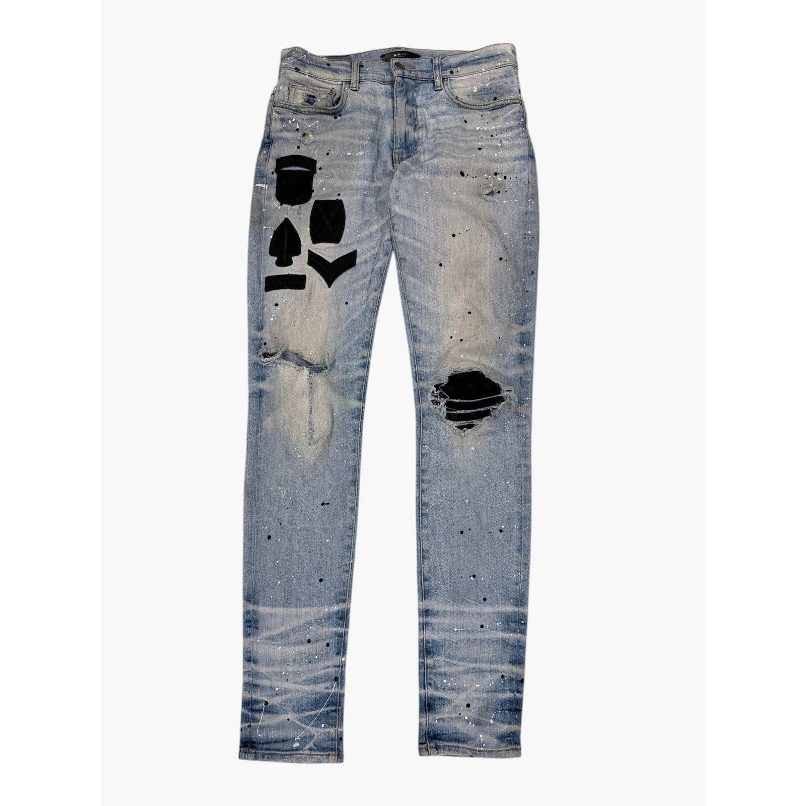 Purple Brand Purple Brand Blue Knee Rip Denim Jeans Sz 31 | Grailed