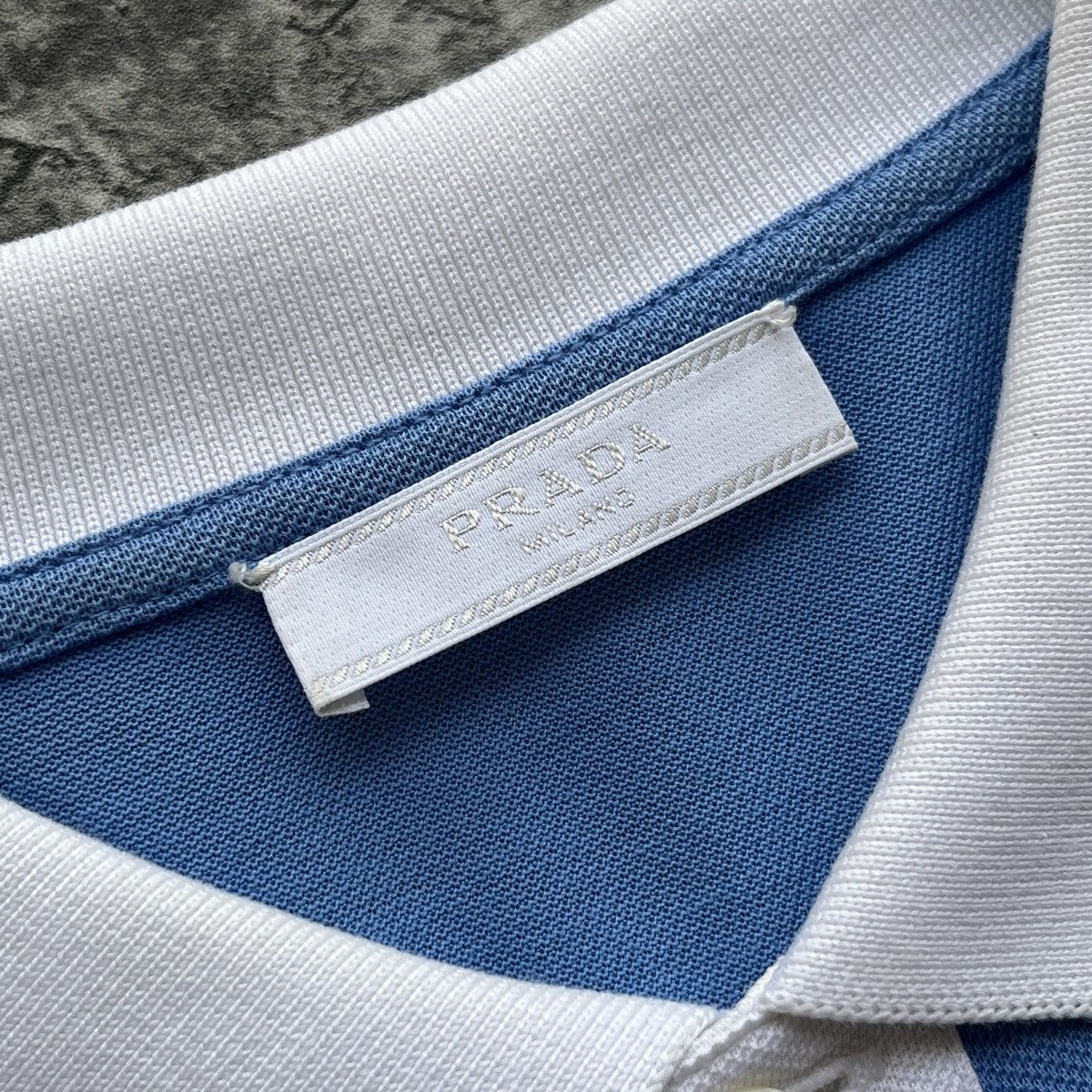 Prada Prada Two Tone Polo Shirts Size US L / EU 52-54 / 3 - 4 Thumbnail