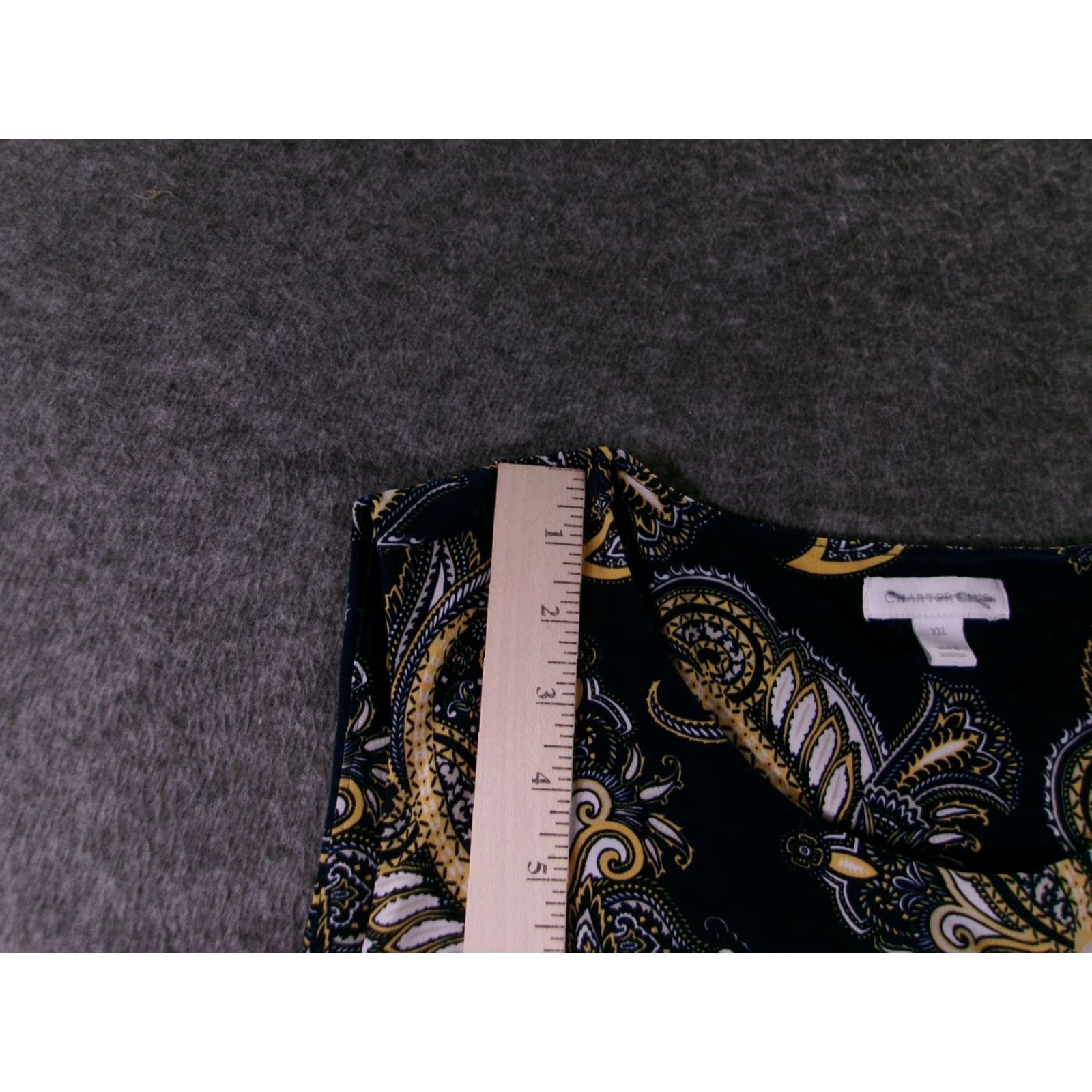 Charter Club VINTAGE Charter Club Dress Womens XXL Black Paisley Sleeveless Fit Flare ALine Size XXL / US 16-18 / IT 52-54 - 5 Thumbnail