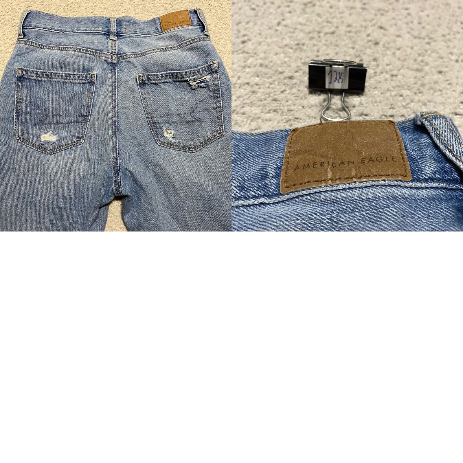 American Eagle Outfitters American Eagle Outfitters Jeans Women 0P Blue Denim Distressed High Rise Mom Regular 5-Pocket Design XS? Size 25" / US 0 / IT 36 - 9 Thumbnail
