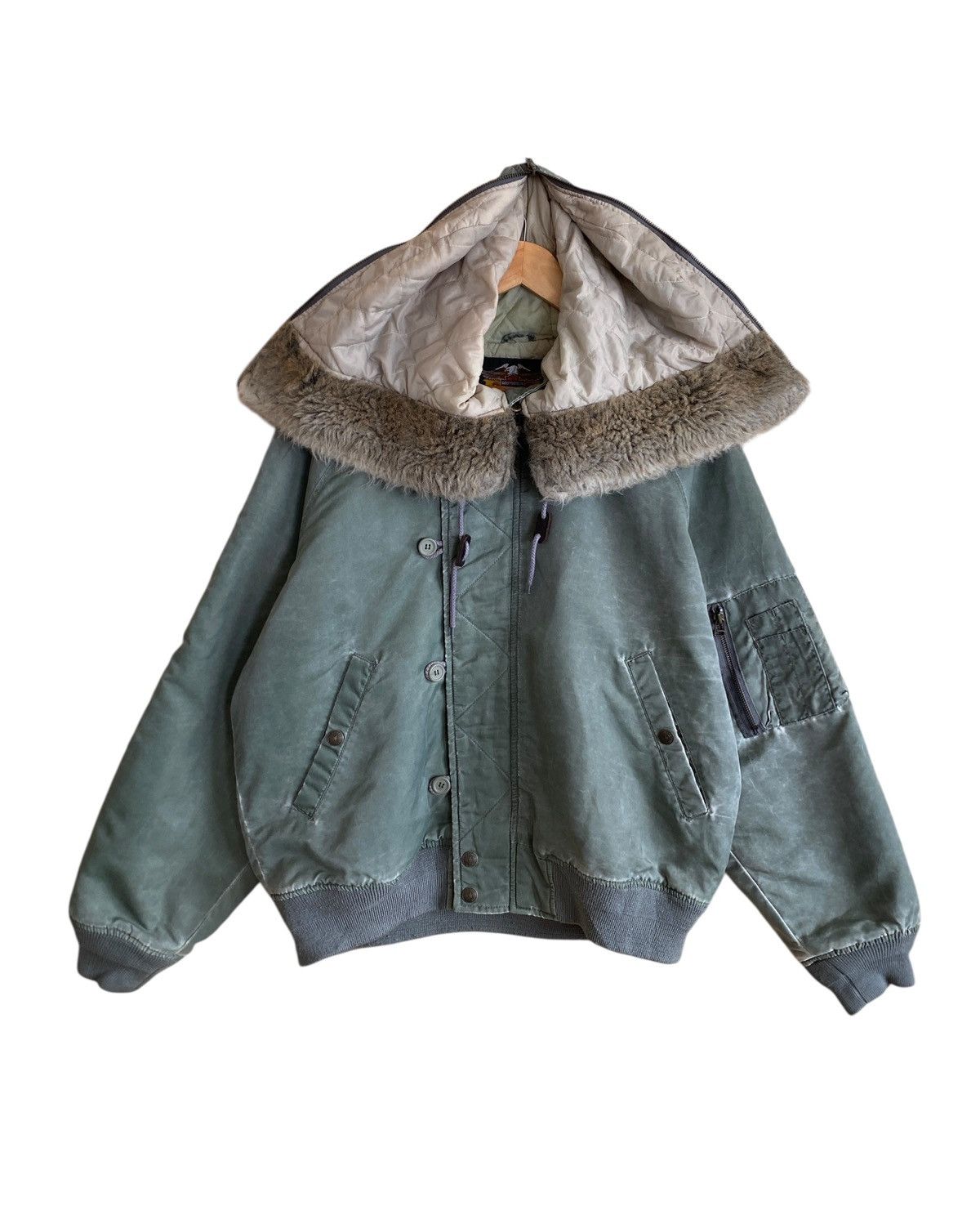 Harley Davidson Very Rare Vintage Harley Davidson N2-B Fur Jacket 1990s Size US L / EU 52-54 / 3 - 3 Thumbnail