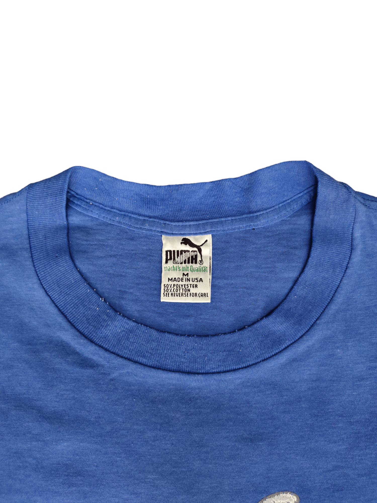 Vintage 1980s Puma Logo 1985 Promo T-Shirt Size US M / EU 48-50 / 2 - 3 Thumbnail