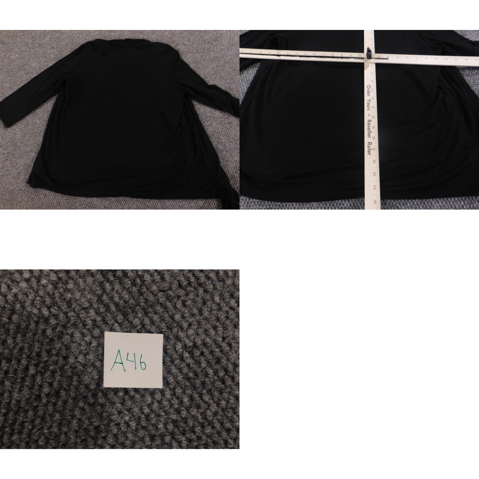 Croft & Barrow Croft & Barrow Womens Sweater Large Black Pullover Knit Turtleneck Long Sleeve Embroidered Rayon Spandex Size L / US 10 / IT 46 - 8 Thumbnail