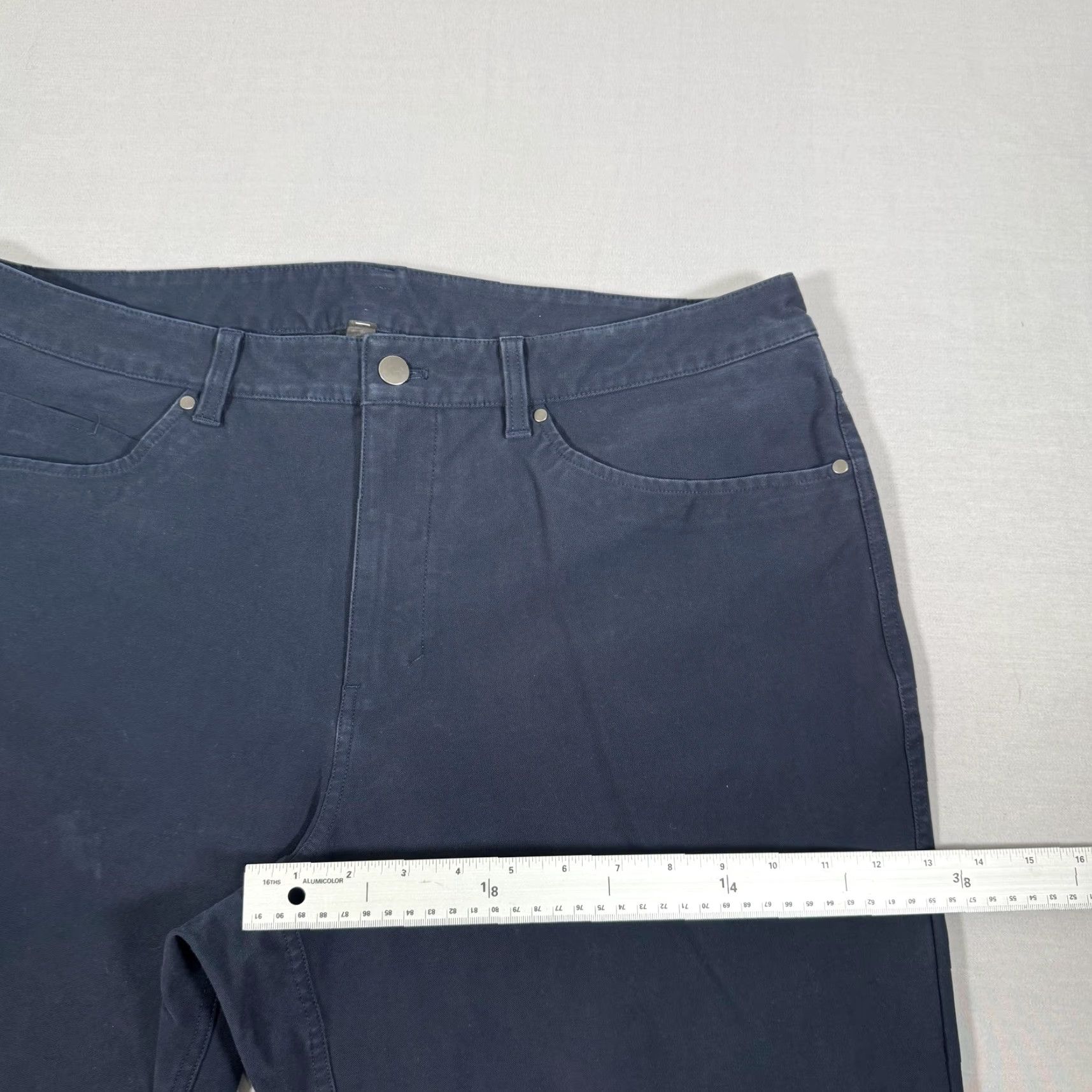 Lululemon Lululemon ABC Chino Pants Mens 38x27 Blue Straight Fit Golf Performance Stretch Size US 38 / EU 54 - 7 Thumbnail