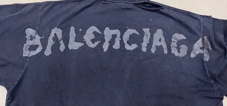 Balenciaga Balenciaga Letter print pullover half-high collar loose dro Size US XL / EU 56 / 4 - 3 Thumbnail
