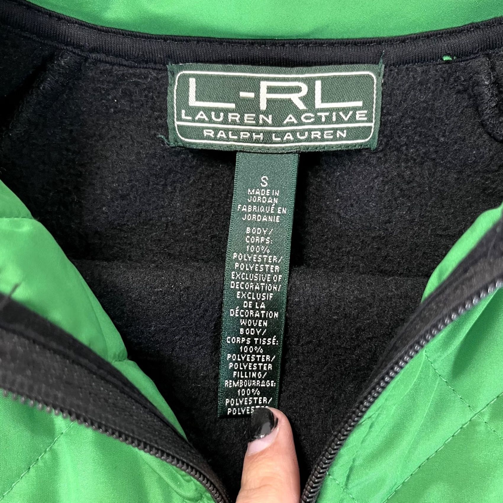 Ralph Lauren Lauren Ralph Lauren Jacket Womens Small Quilted Fleece Full Zip Activewear Size S / US 4 / IT 40 - 2 Thumbnail
