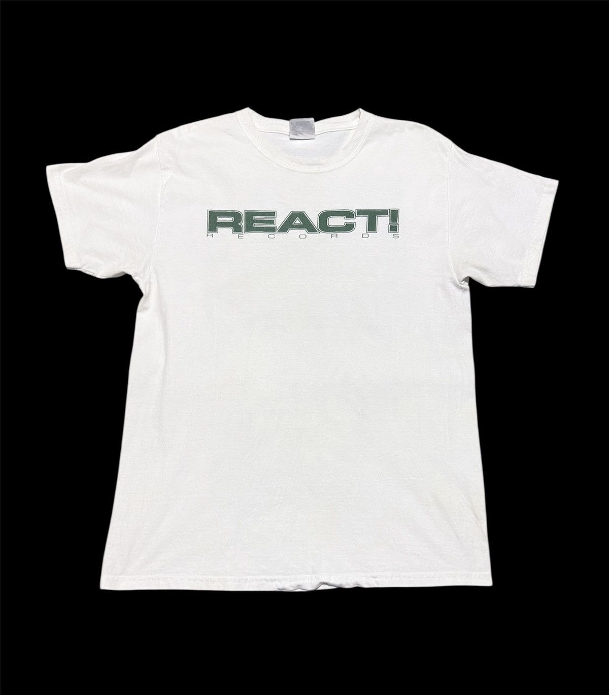 Band Tees Vtg React record straightedge tee Size US M / EU 48-50 / 2 - 2 Thumbnail