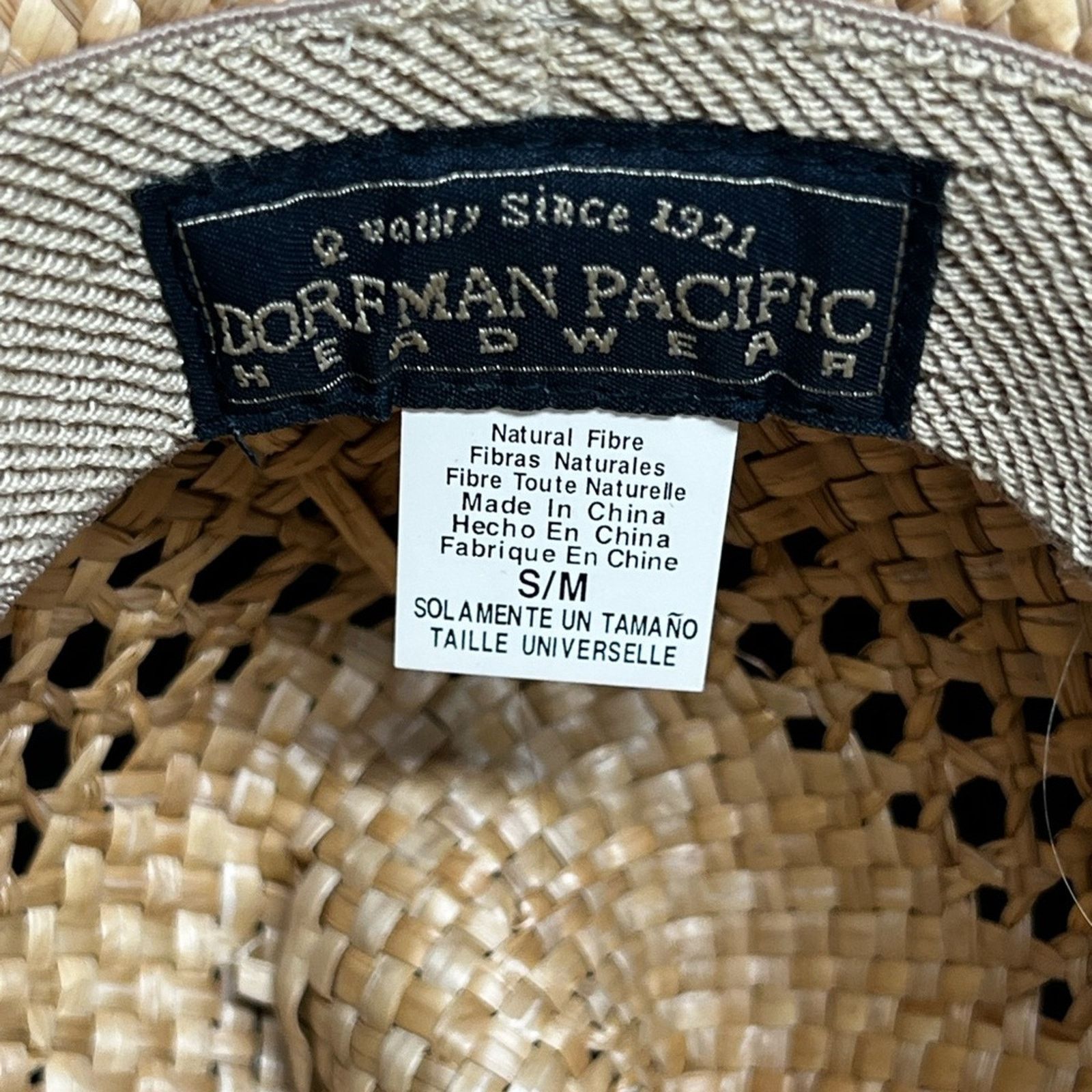 Ocean Pacific Dorfman Pacific Straw Western Cowboy Hat Leather Band S/M Size ONE SIZE - 7 Thumbnail