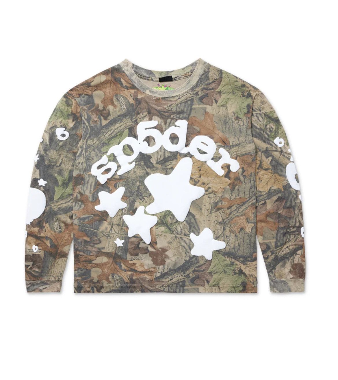 image of Spider Worldwide Sp5Der Real Tree Beluga Long sleeve Tee in Camo, Men's (Size Medium)