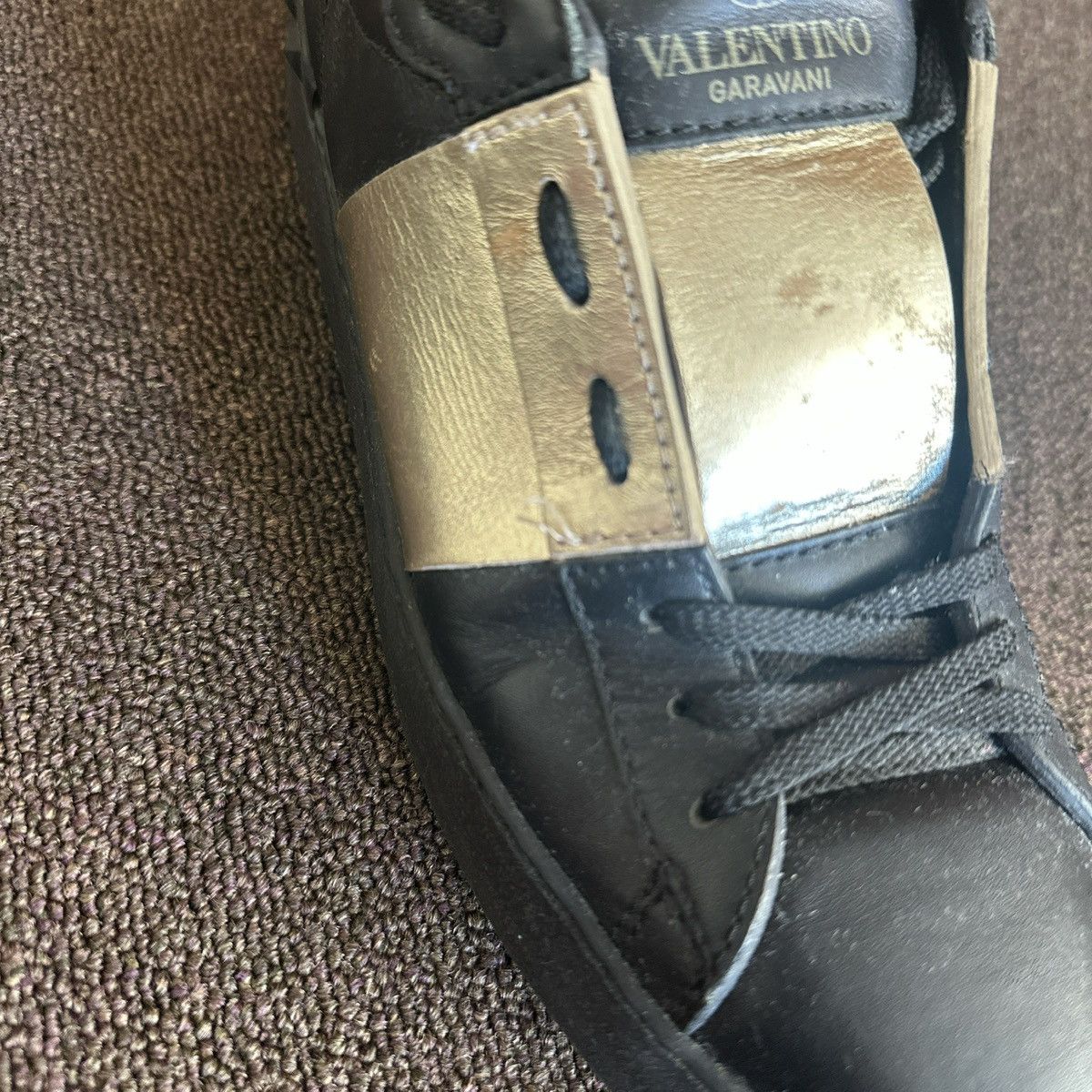 Valentino Valentino open sneaker in calfskin leather Size US 9 / IT 39 - 3 Thumbnail
