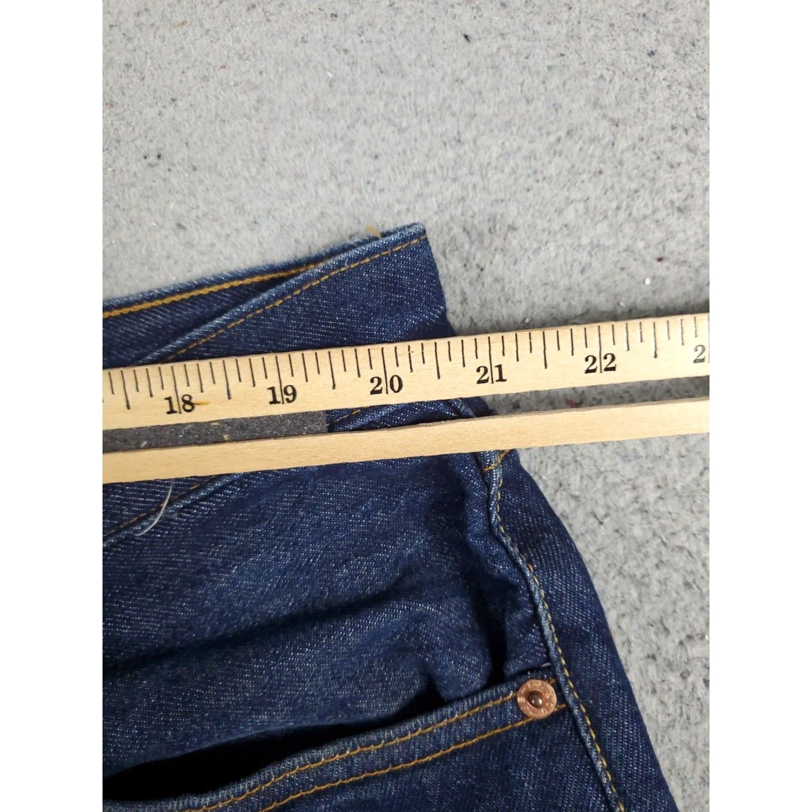 Levi's Levis 501 Jeans Mens 44x32 Blue Straight Leg Denim Pants Size US 44 / EU 60 - 4 Thumbnail