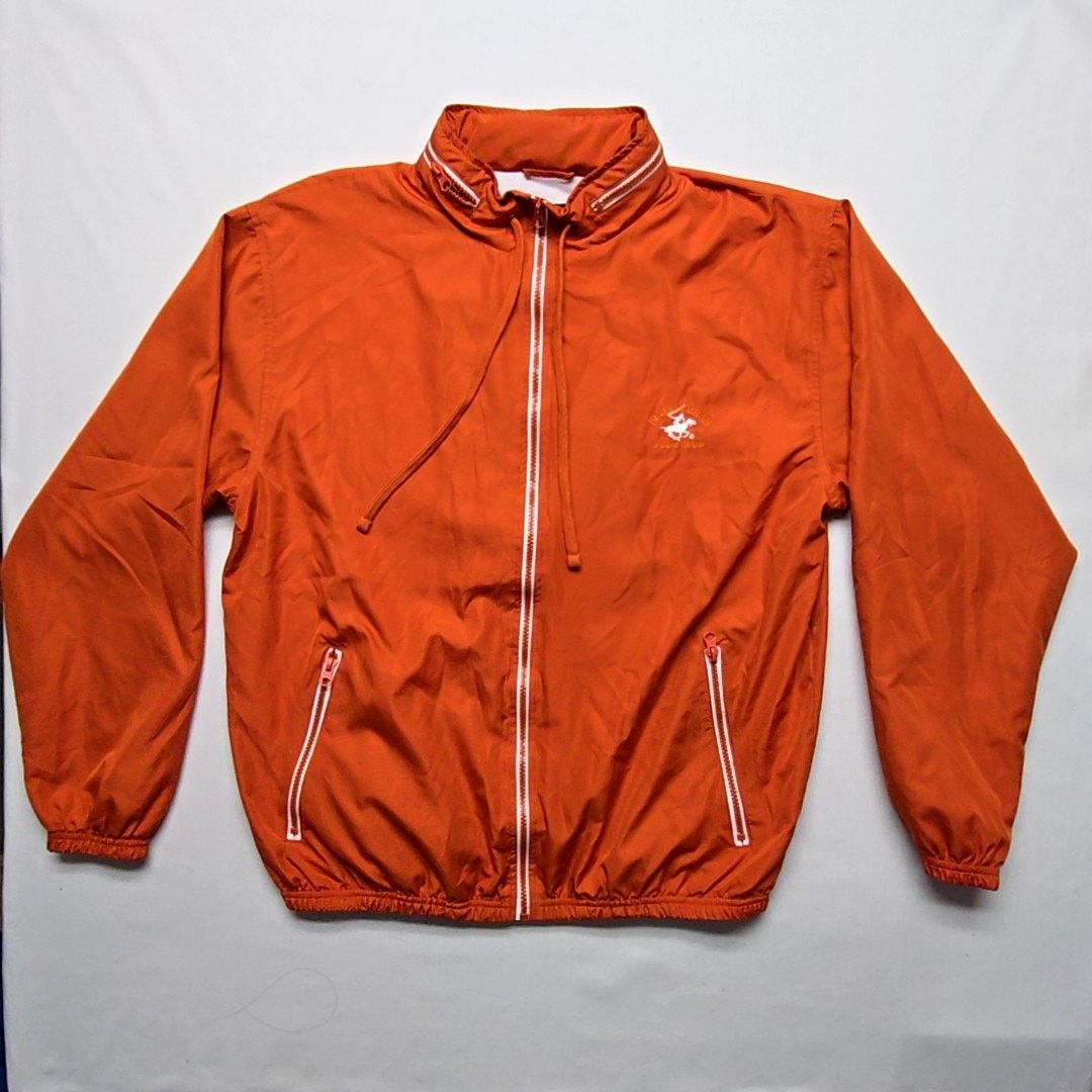 Beverly Hills Polo Club Beverly Hills Polo Club Men's Orange Windbreaker M Jacket Size US M / EU 48-50 / 2 - 1 Thumbnail