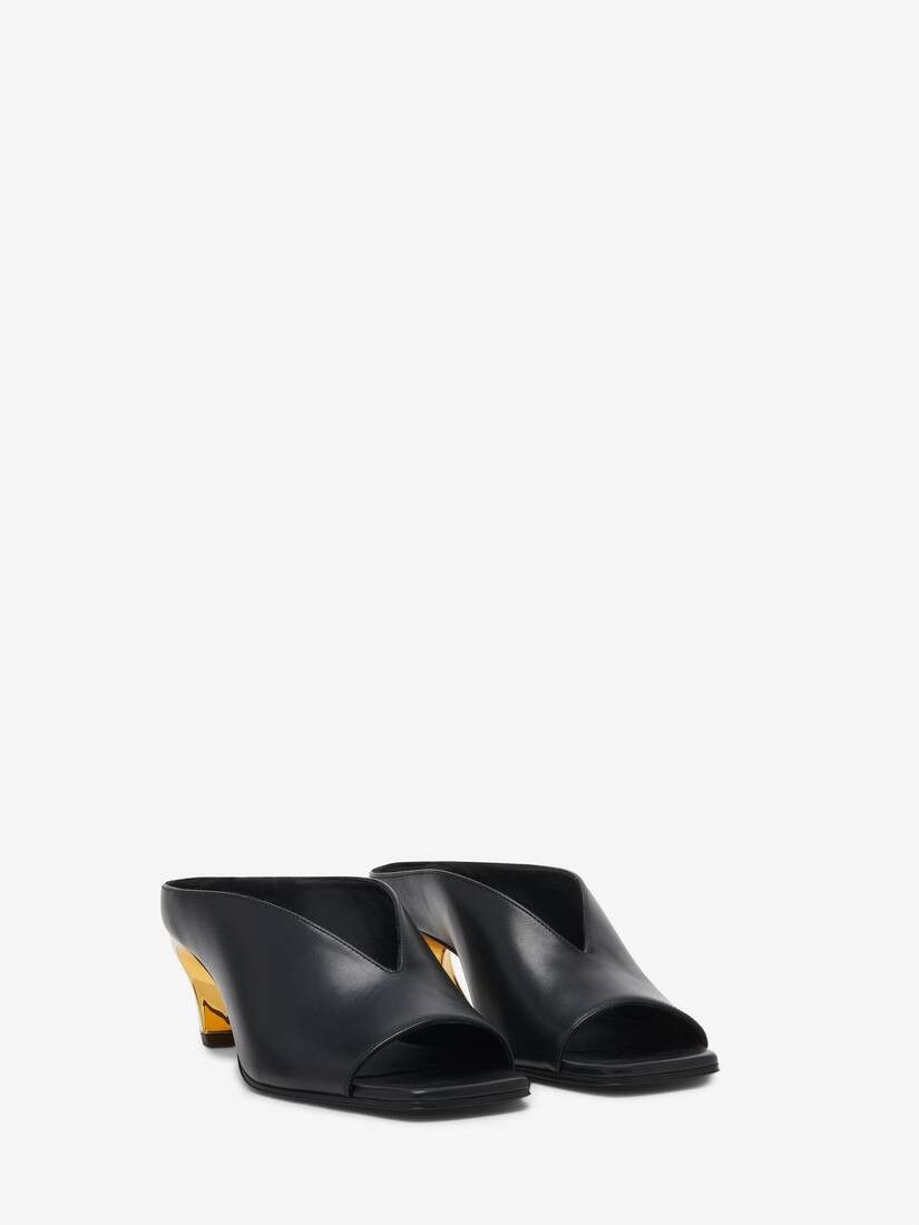 Alexander McQueen o1w1db10925 Armadillo Mule in Black Size US 10.5 / IT 40.5 - 3 Thumbnail