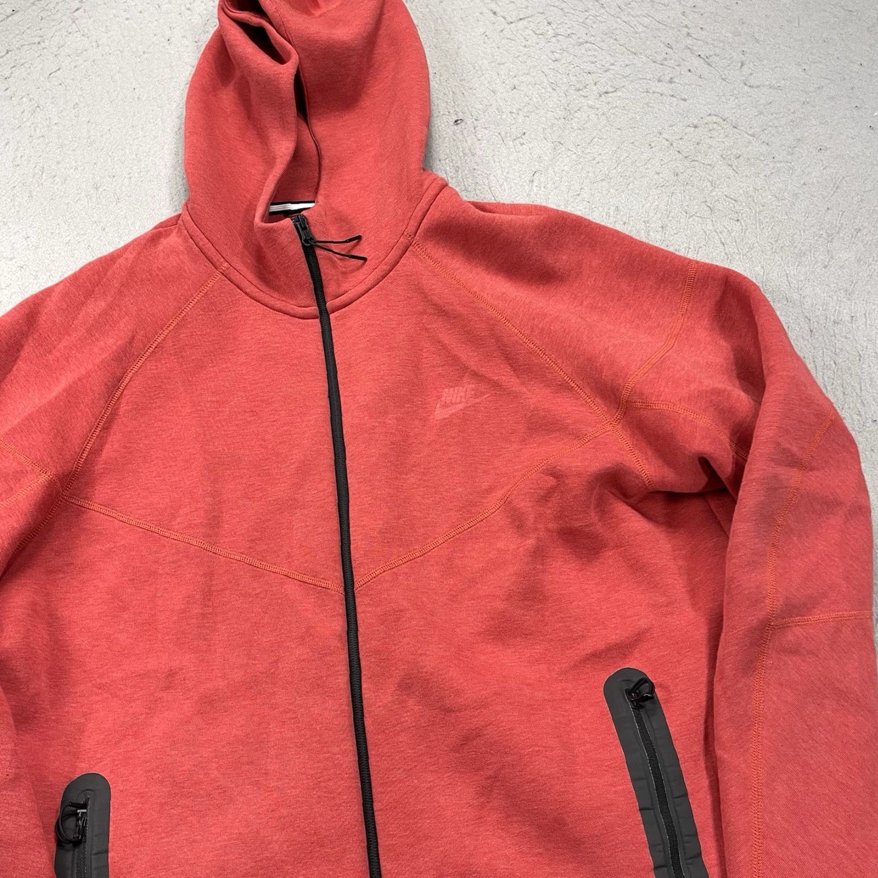 Nike Nike Tech Hoodie Mens XL Red Sportswear Full Zip Hoodie NSW Size US XL / EU 56 / 4 - 3 Thumbnail