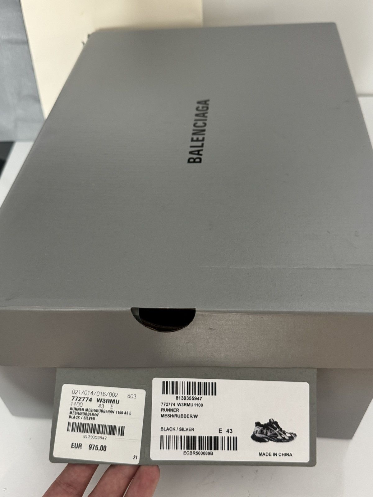Balenciaga ✅ Balenciaga Runner 1 Balck Selver 43 Grey Size US 10.5 / EU 43-44 - 12 Thumbnail
