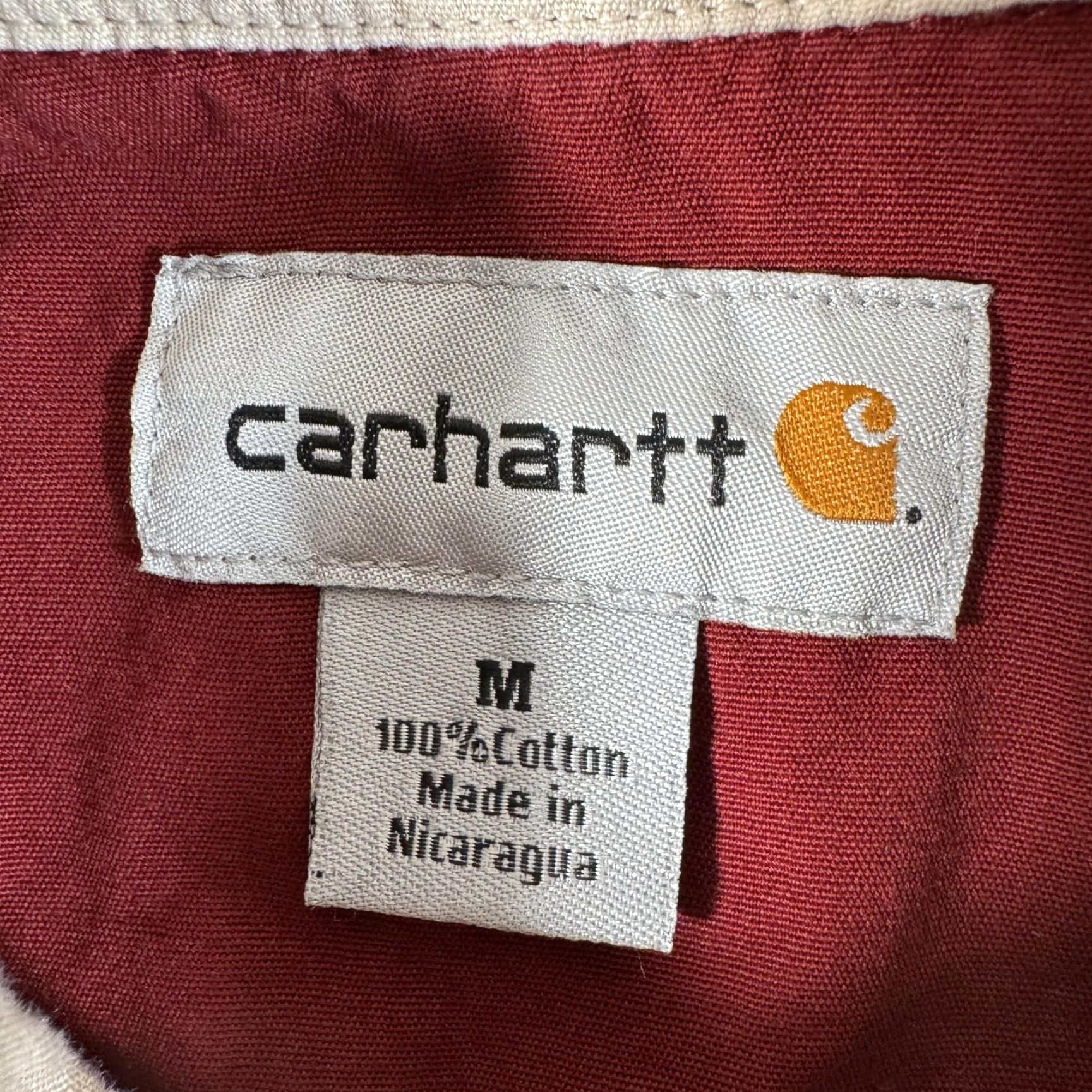 Carhartt Carhartt Shirt Mens Medium Red Short Sleeve Button Front Workwear Casual Size US M / EU 48-50 / 2 - 5 Thumbnail
