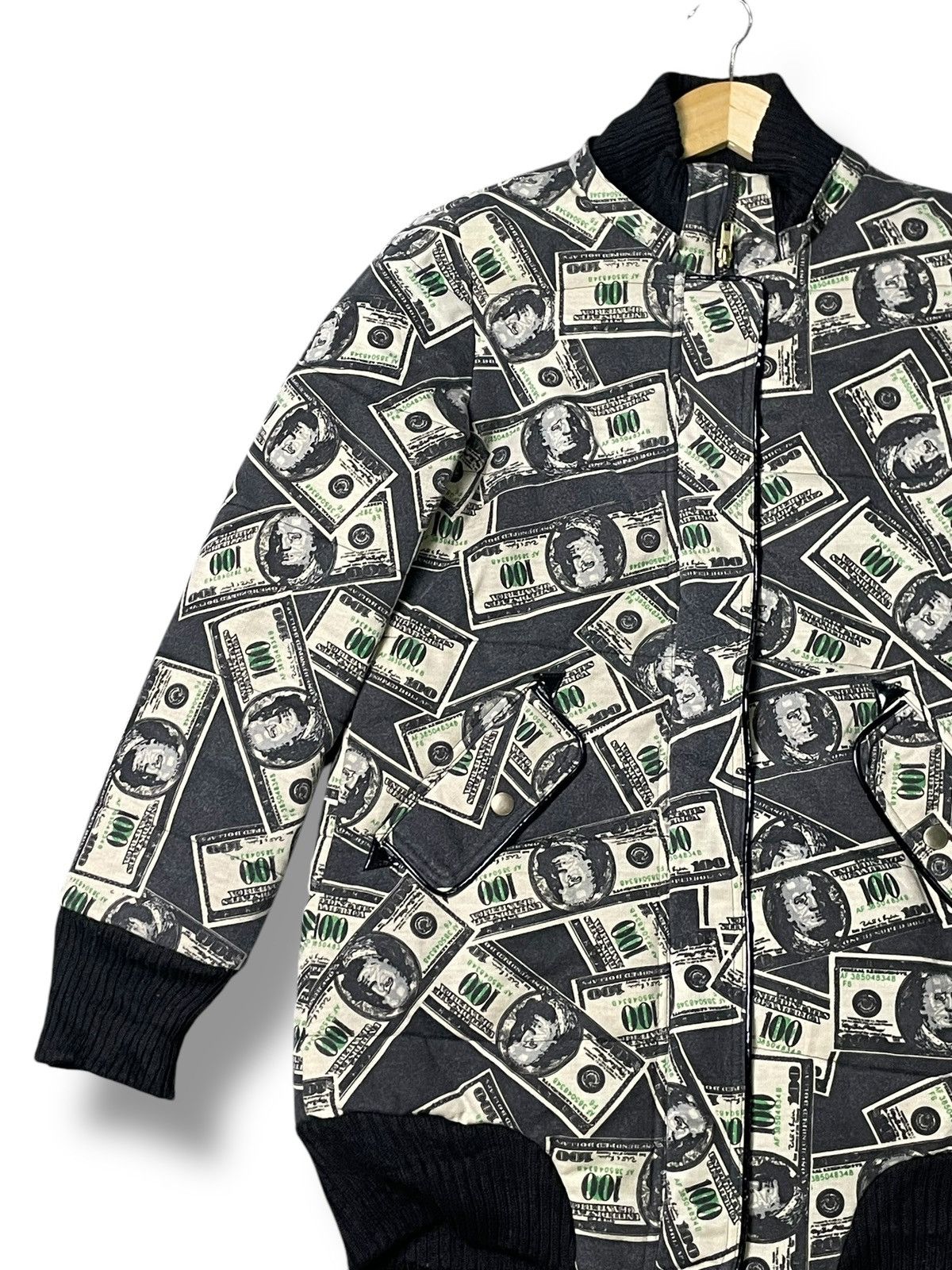 Designer × Japanese Brand × Vintage Japanese Brand x Rare Dollar Money Printed Jacket (32) Size US S / EU 44-46 / 1 - 4 Thumbnail