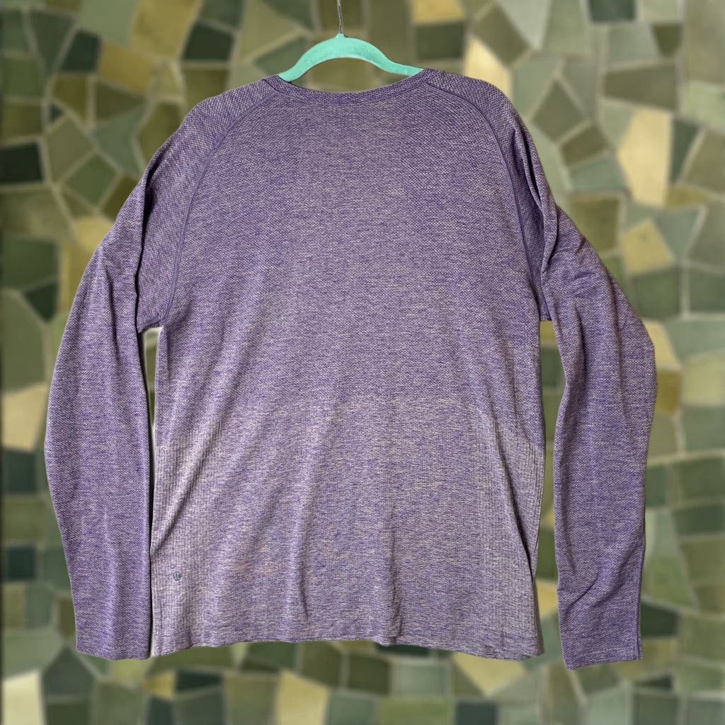 Lululemon Lululemon Metal Vent Tech Shirt Mens XL Purple Heather Crew Neck Pullover Athletic Fit Long Sleeve Solid Purple Size US XL / EU 56 / 4 - 1 Thumbnail