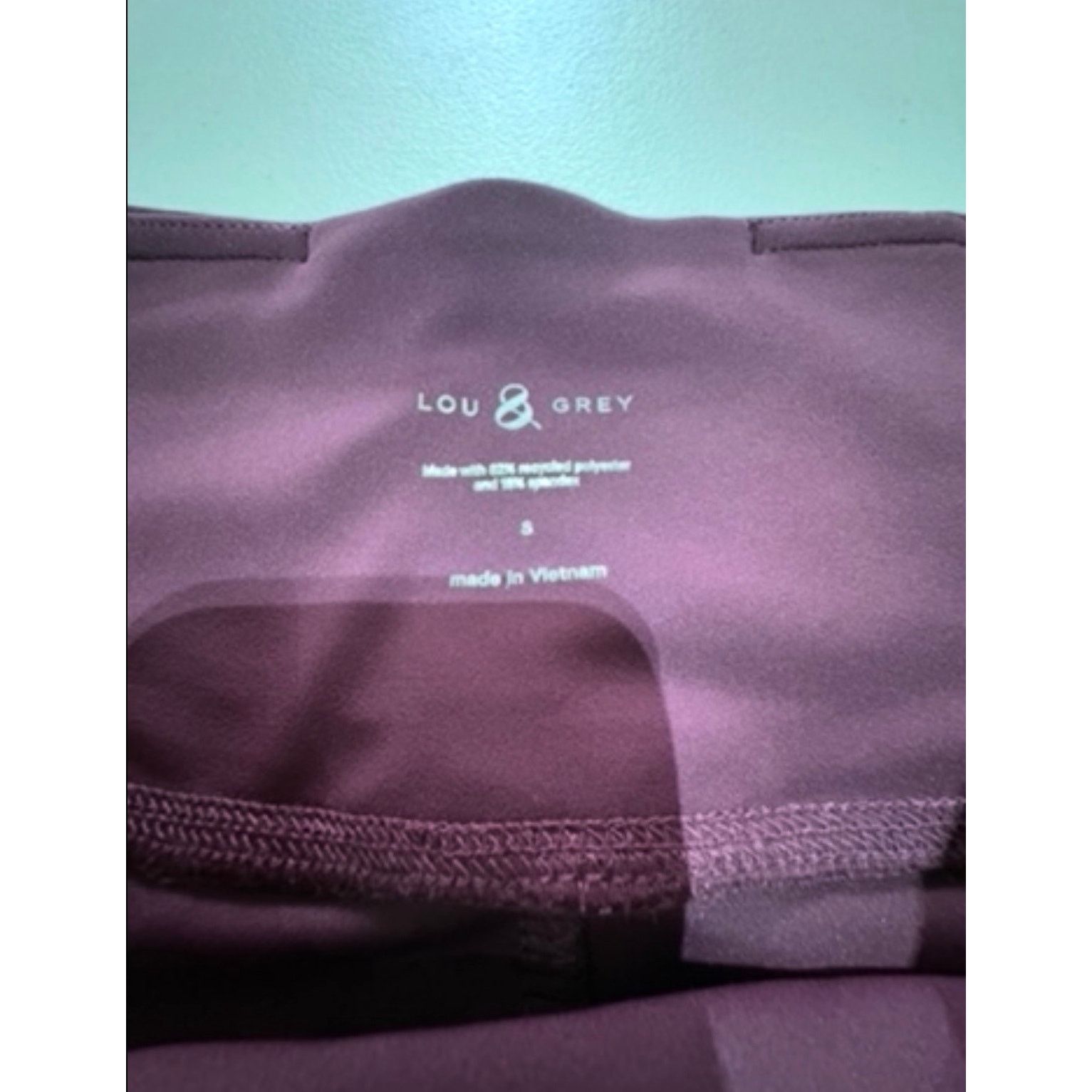 Lou & Grey Lou & Grey Women’s Burgundy Leggings Size Small High Rise Size 27" / US 4 / IT 40 - 4 Thumbnail