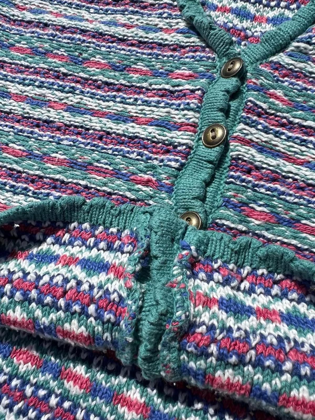 Other Early 90s Multicolor Cropped Knit Vest Size ONE SIZE - 4 Thumbnail