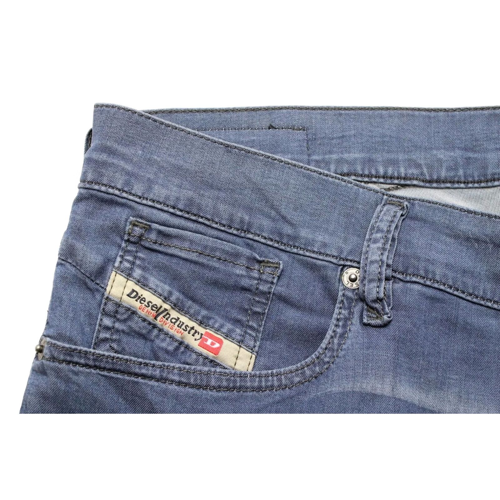 Diesel DIESEL Getlegg Slim-Skinny 0660C Stretch Jeans Women's W30/L32 Whiskers Zip Jeans Size 30" / US 8 / IT 44 - 6 Thumbnail