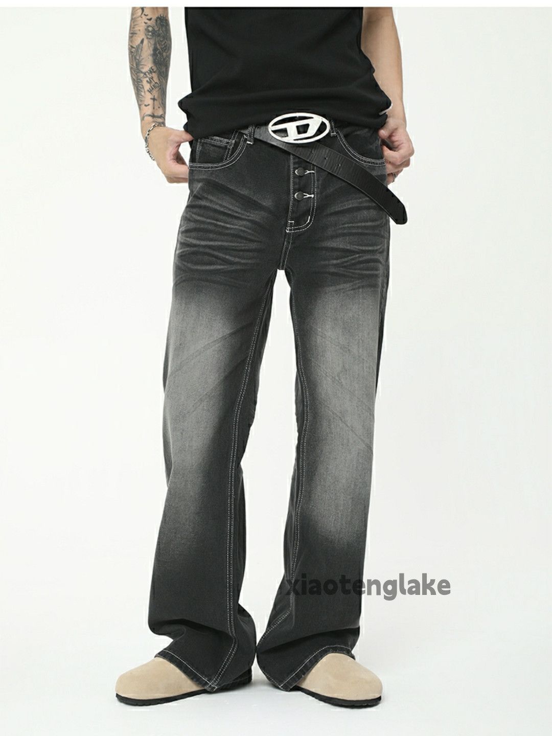Jean × Vintage washed faded cleanfit yuppie utility y2k jeans Size US 32 / EU 48 - 4 Thumbnail