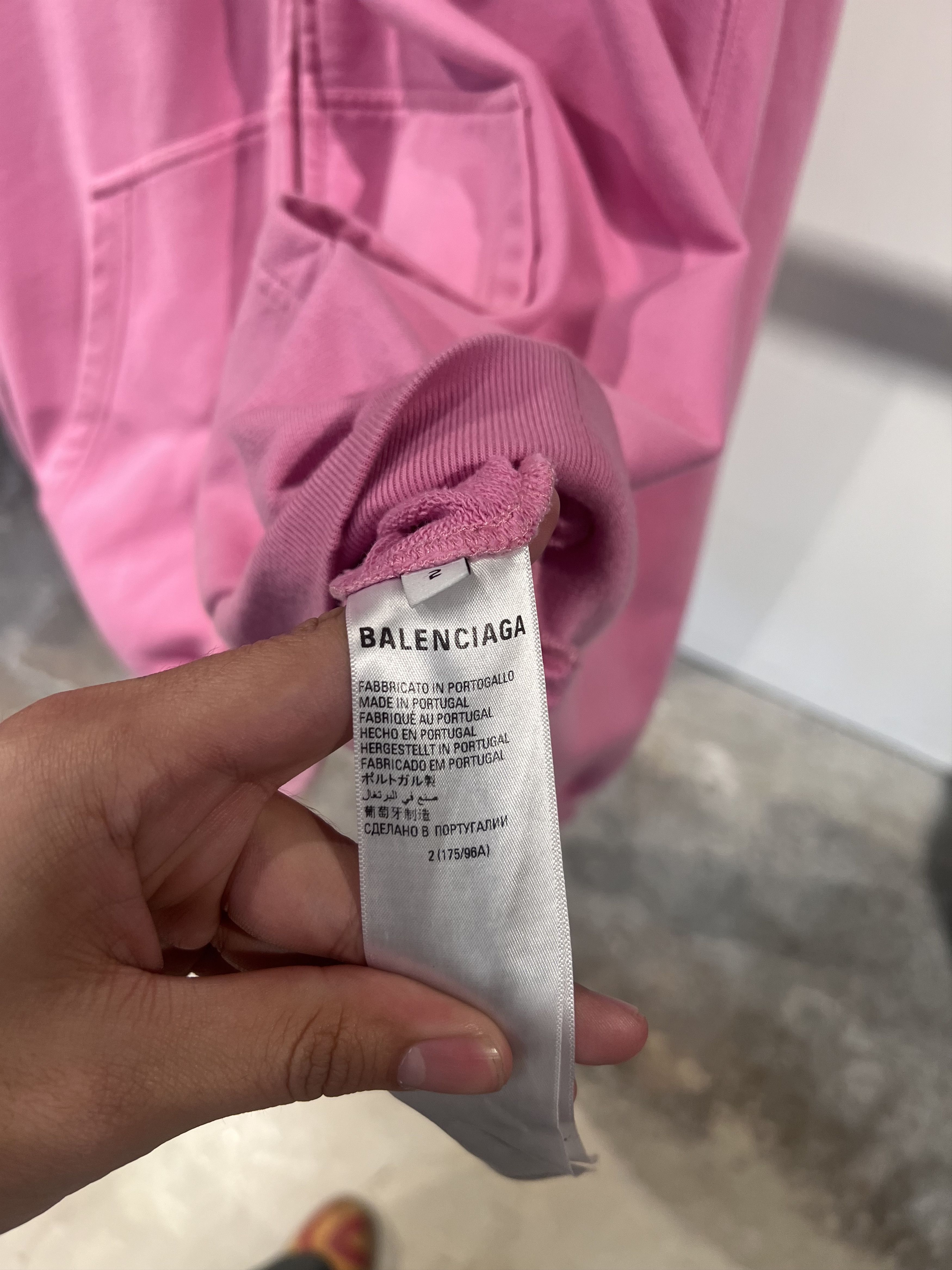 Balenciaga Balenciaga Pink Polo Zip Size US L / EU 52-54 / 3 - 6 Thumbnail