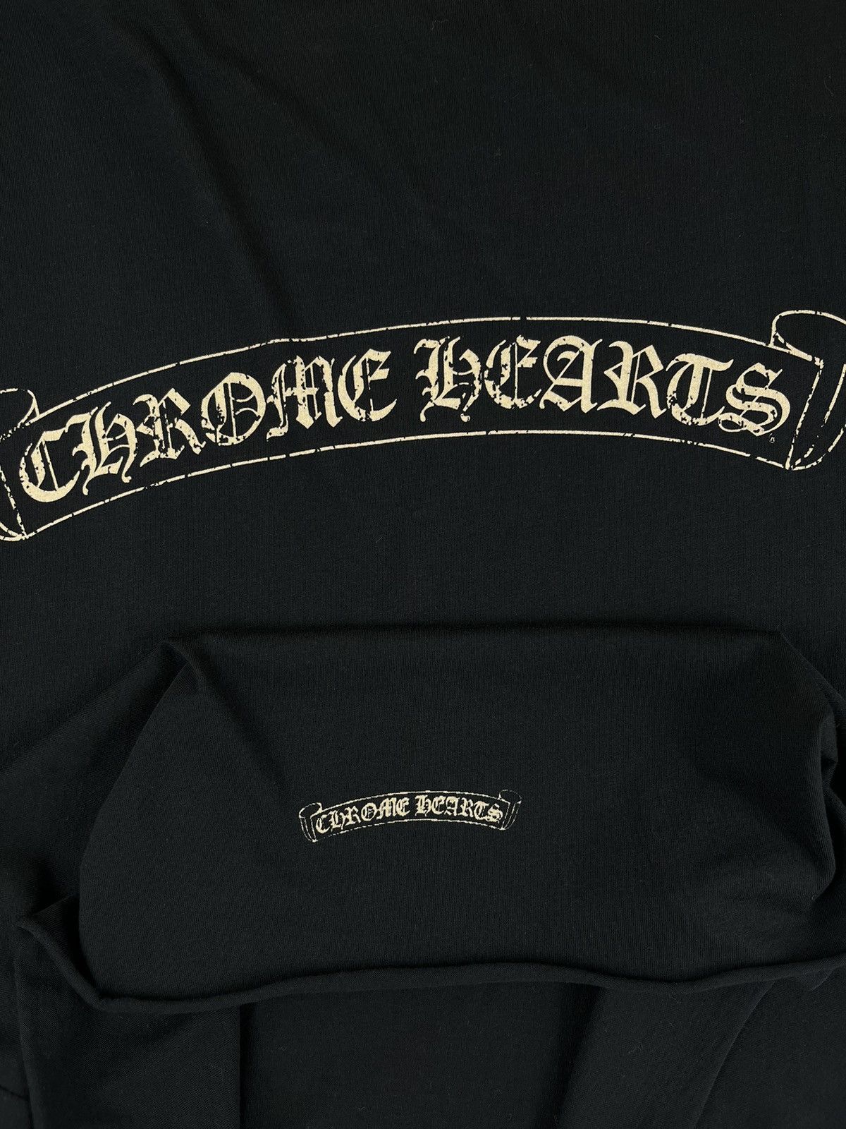 Chrome Hearts × Vintage Chrome Hearts Vintage Scroll Sleeve Logo Longsleeve Shirt Size US S / EU 44-46 / 1 - 3 Thumbnail