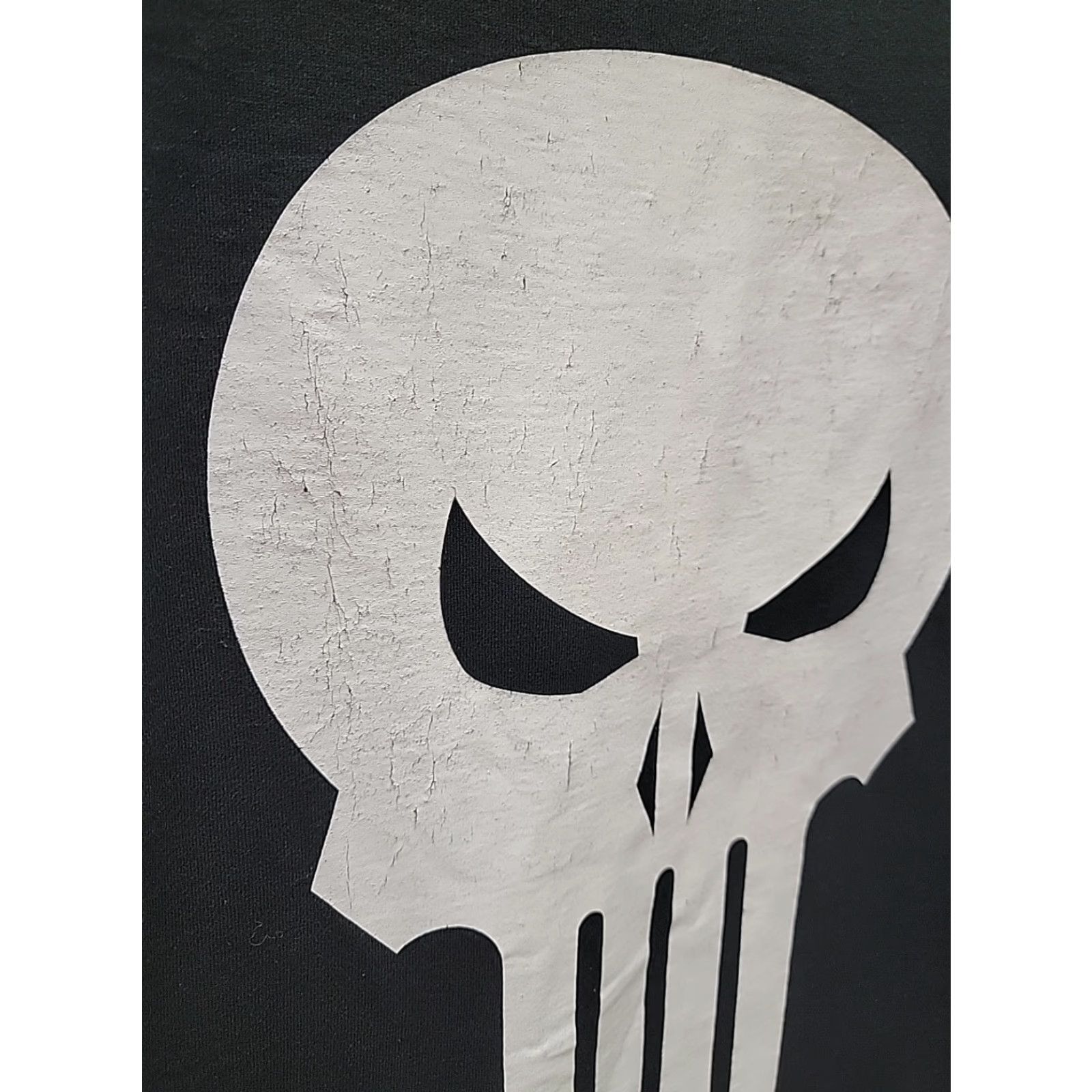 Fruit Of The Loom VINTAGE The Punisher Skull Marvel Short Sleeve Tee Shirt Mens L BLACK Skull 90s Made USA Size US L / EU 52-54 / 3 - 3 Thumbnail