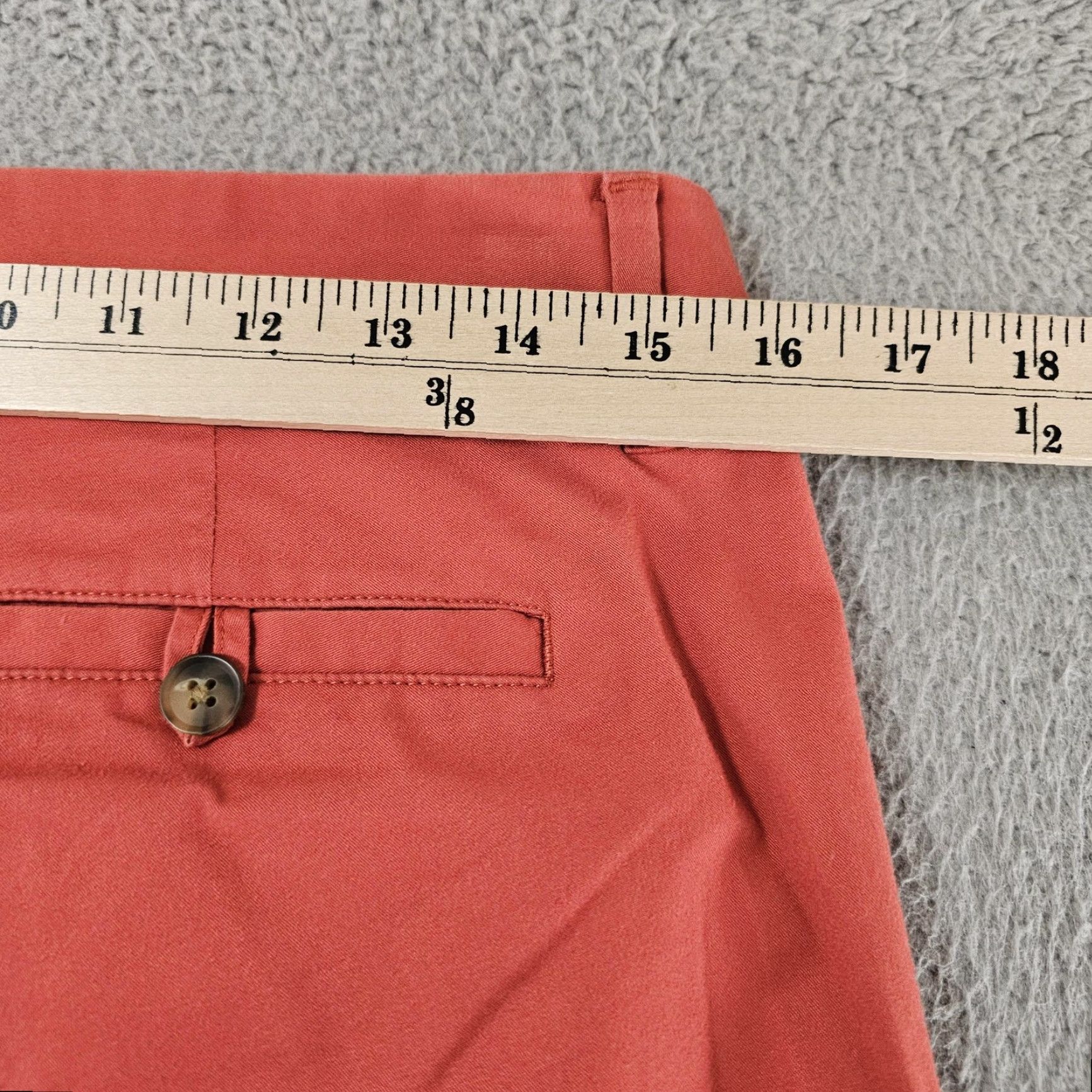 Bonobos Bonobos Chino Pants Mens 29x32 Slim Stretch Cotton Casual Tapered Leg Orange Solid Front Zip Pockets Mens Size US 29 - 7 Thumbnail