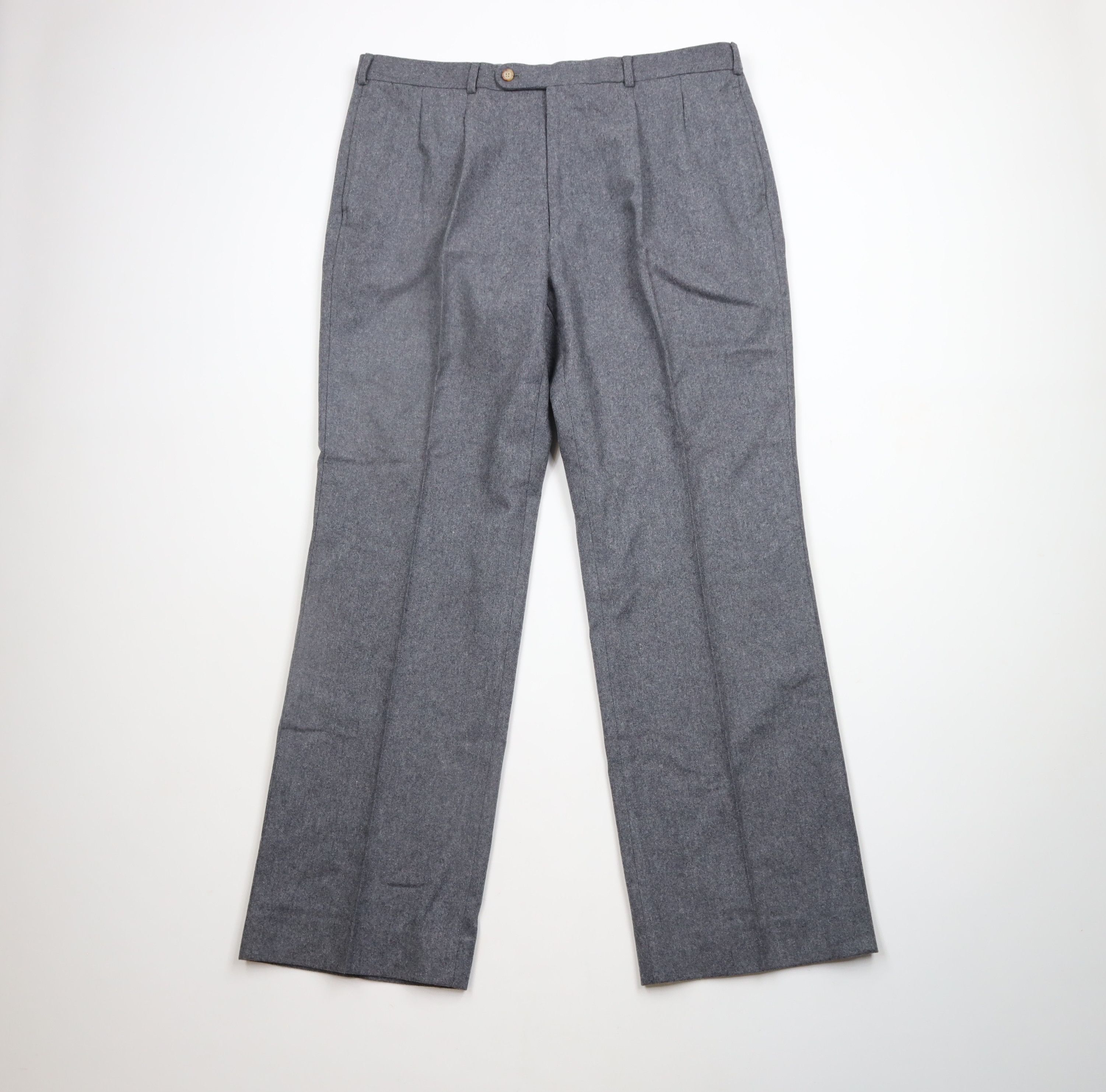 Vintage Vintage 70s Streetwear Heavyweight Wool Bell Bottoms Pants Size US 38 / EU 54 - 1 Thumbnail
