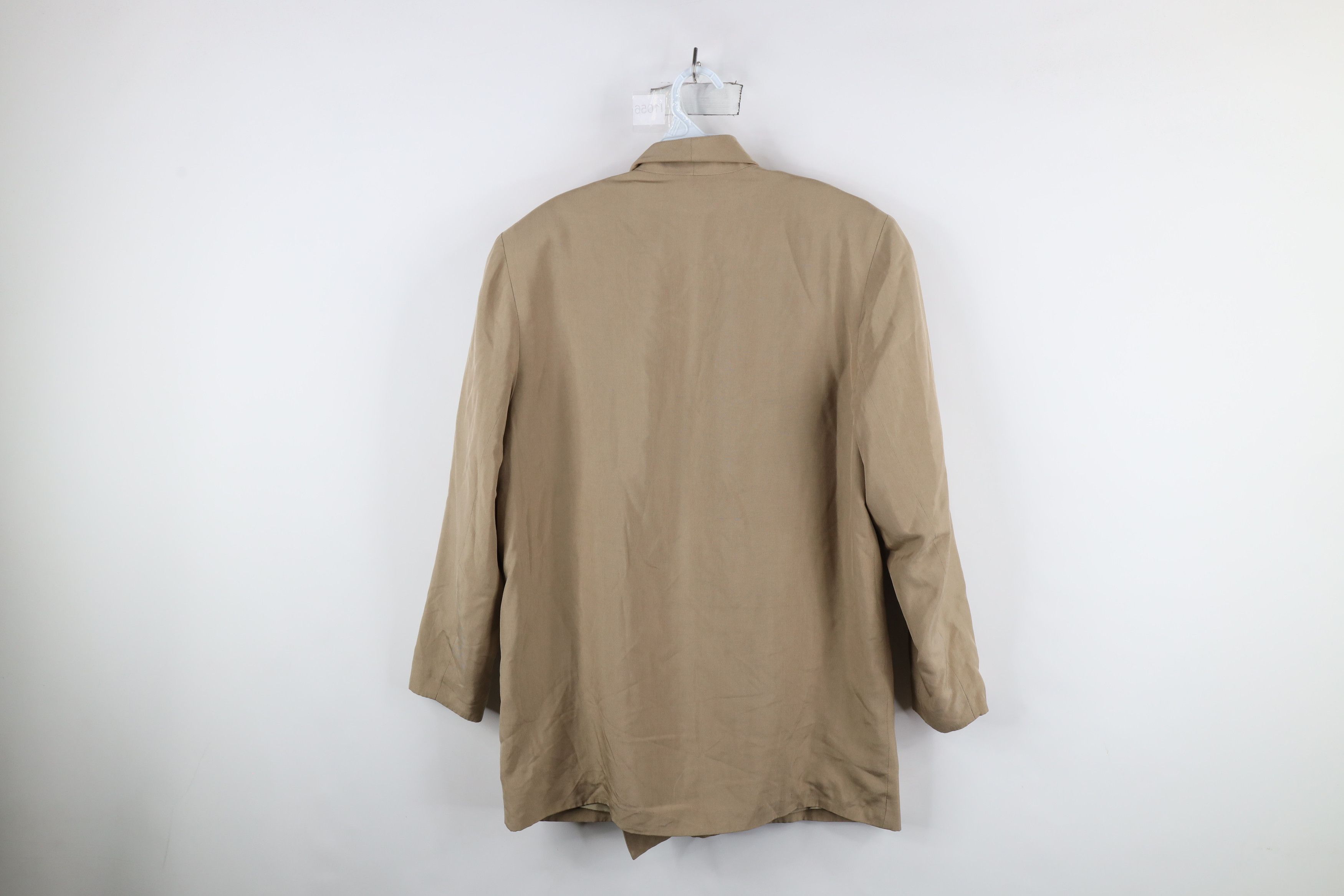 Vintage Vintage 90s Streetwear Silk Double Breasted Blazer Jacket Size S / US 4 / IT 40 - 11 Thumbnail