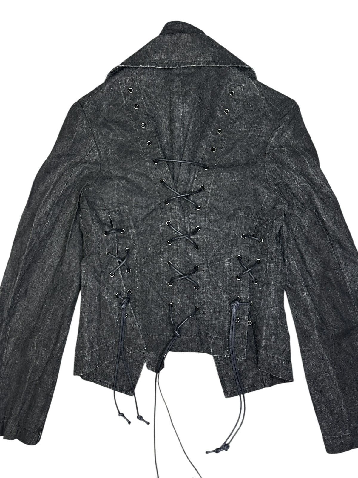 Y's Lace Up Blazer Size S / US 4 / IT 40 - 14 Thumbnail