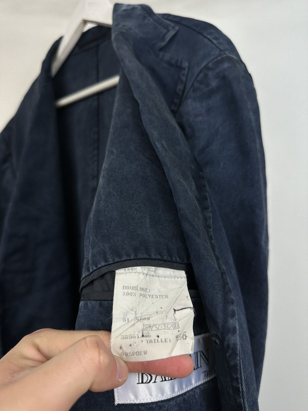 Balmain Vintage Balmain Designer Tencel Fabric Dyed Blazer Jacket Size 46R - 17 Thumbnail